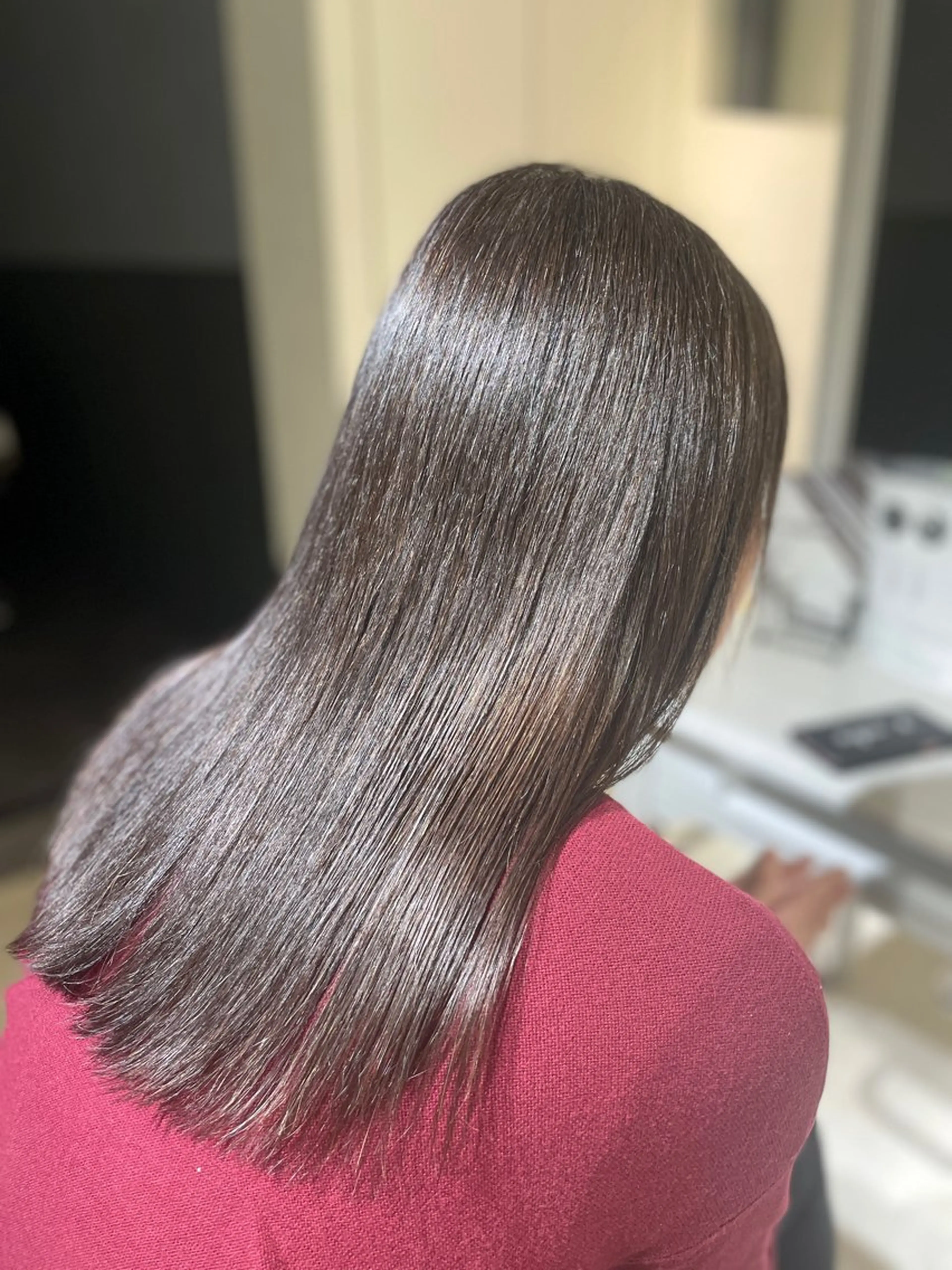 ロング カット ヘアカラー 縮毛矯正 le. pidorgeのヘアスタイル