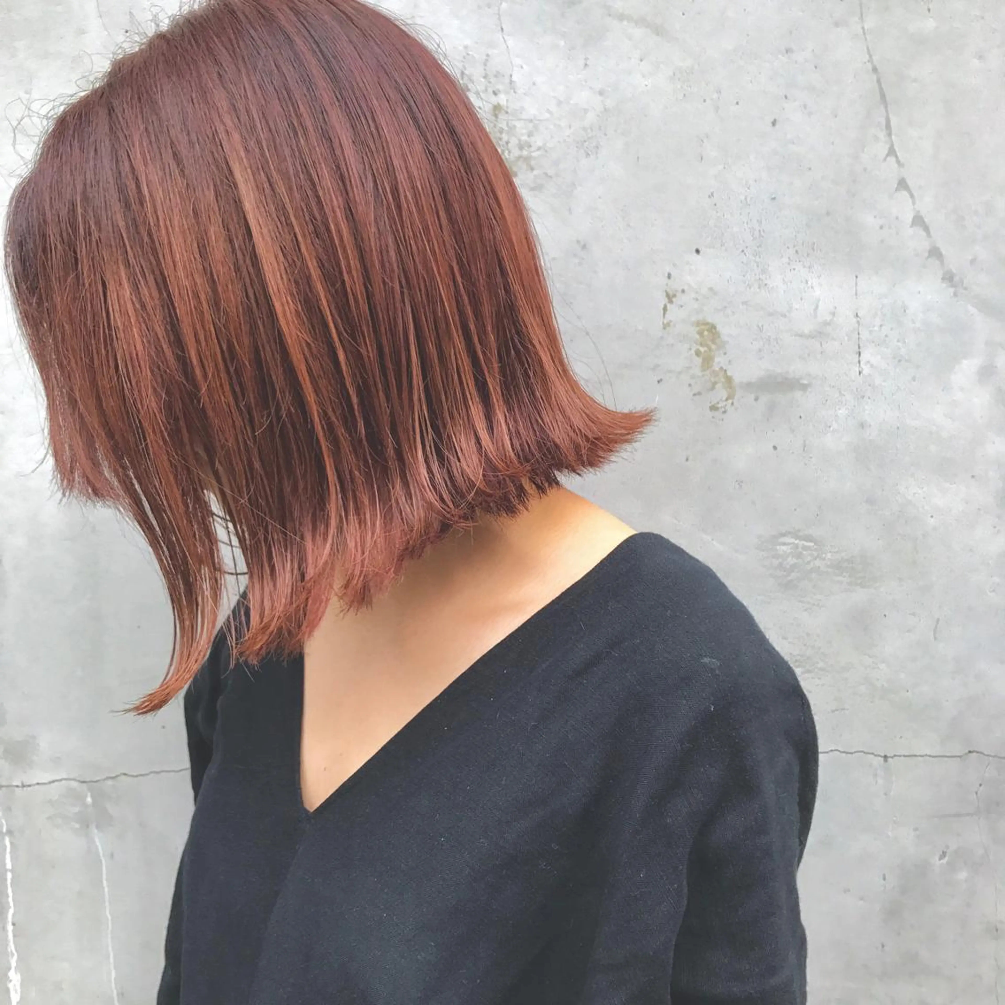 ミディアム カラー ブリーチ ヤスドミ ケイスケのヘアスタイル