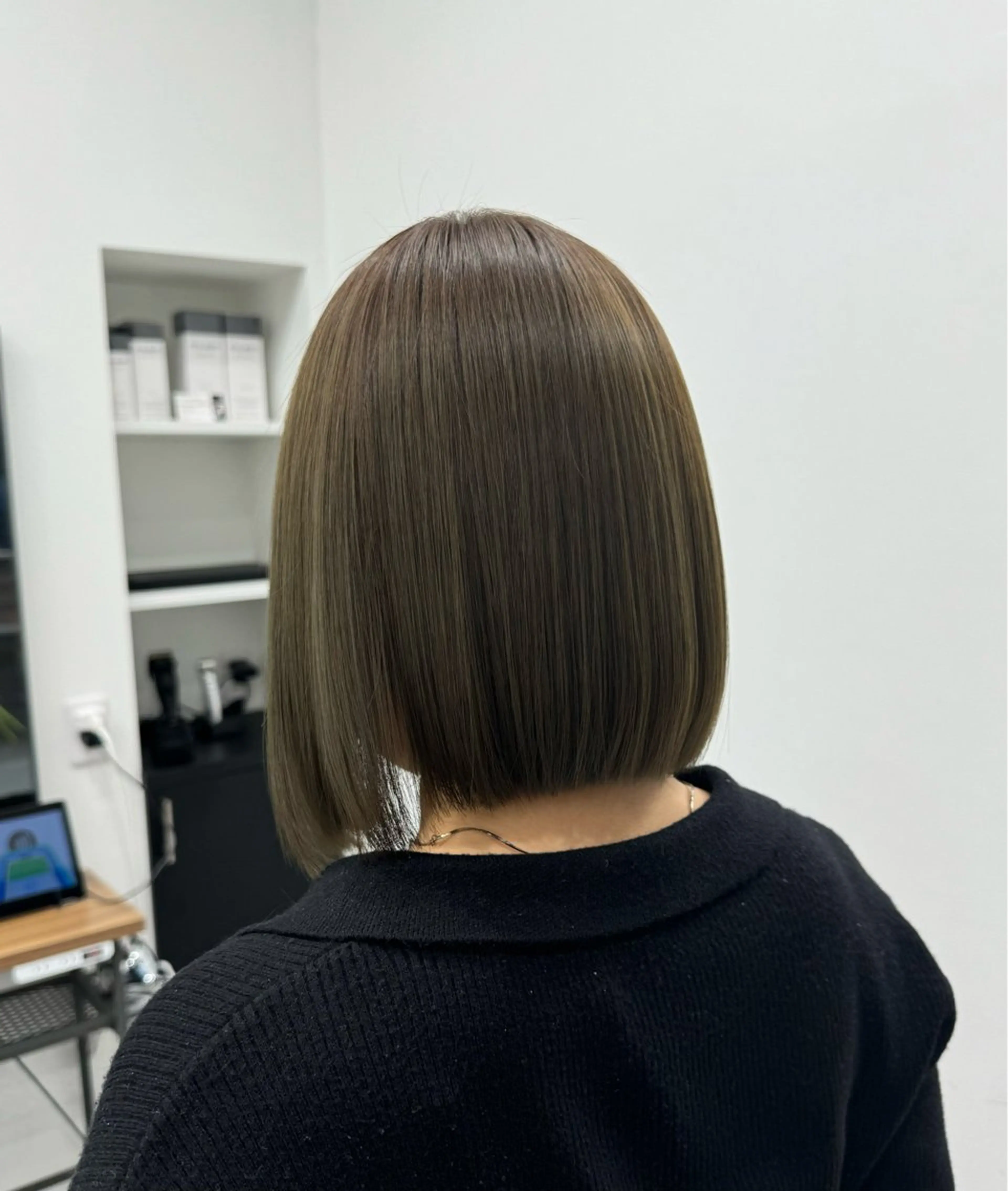 ショート カラー 𝘀𝗮𝗲/柏の葉 / カットモデルのヘアスタイル