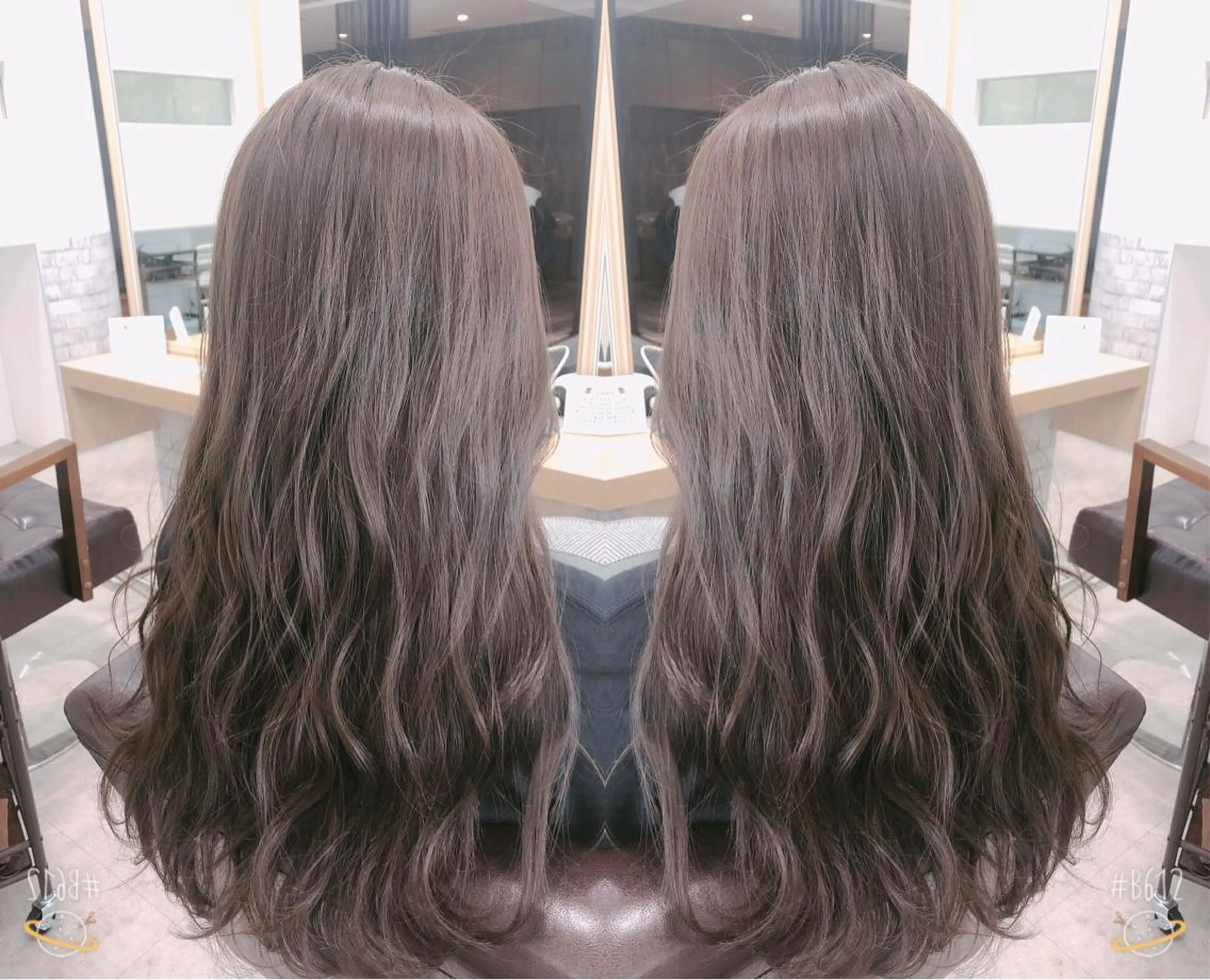 ロング カラー フォギーグレージュ グレージュ カット ヘアカラー トリートメント エイミーフセ所属・【eimee】 店長✂️TAKUMAのヘアスタイル