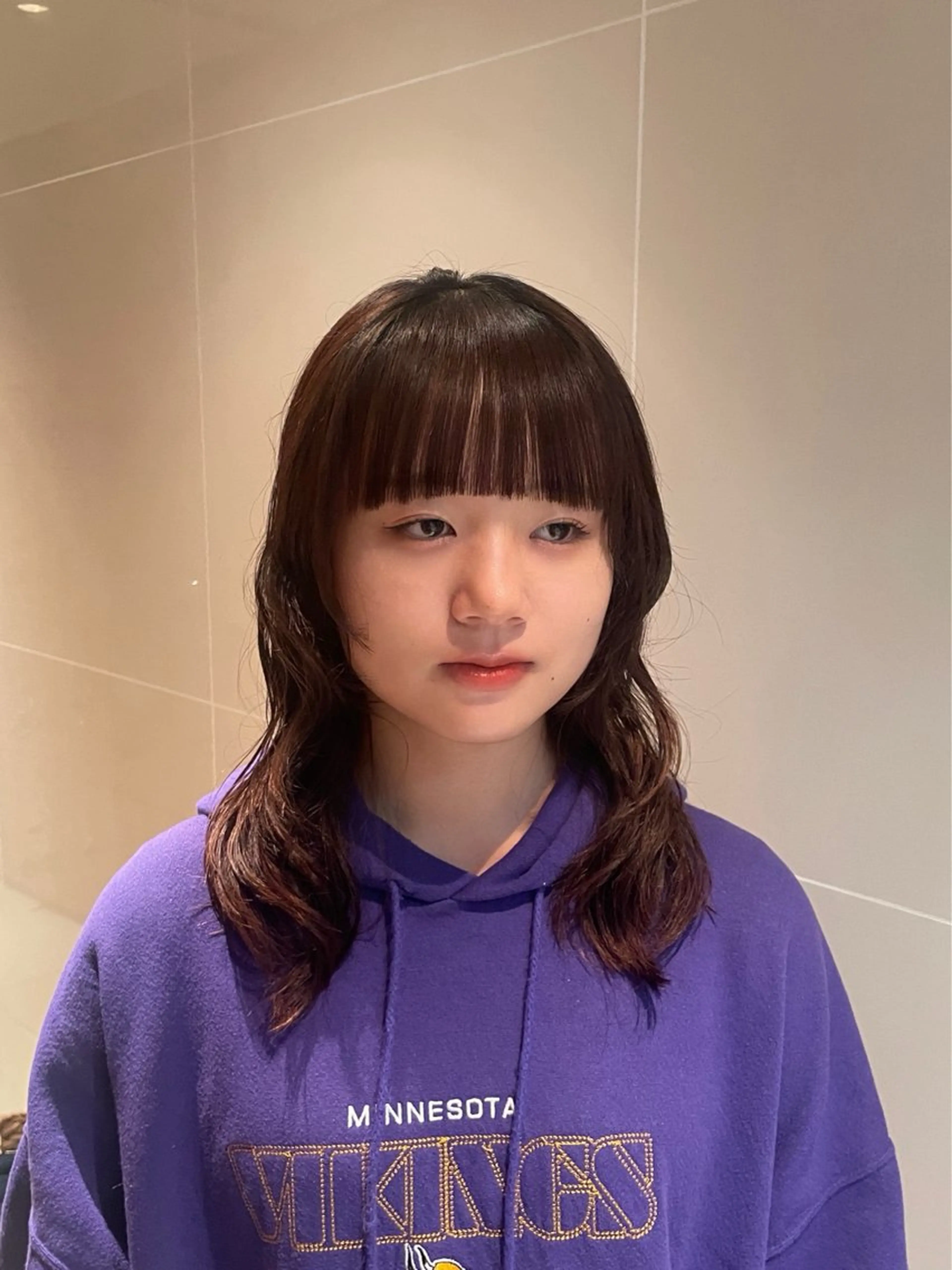 ミディアム パーマ ミディアムパーマ パーマ 縮毛矯正/レイヤー /ひかるのヘアスタイル