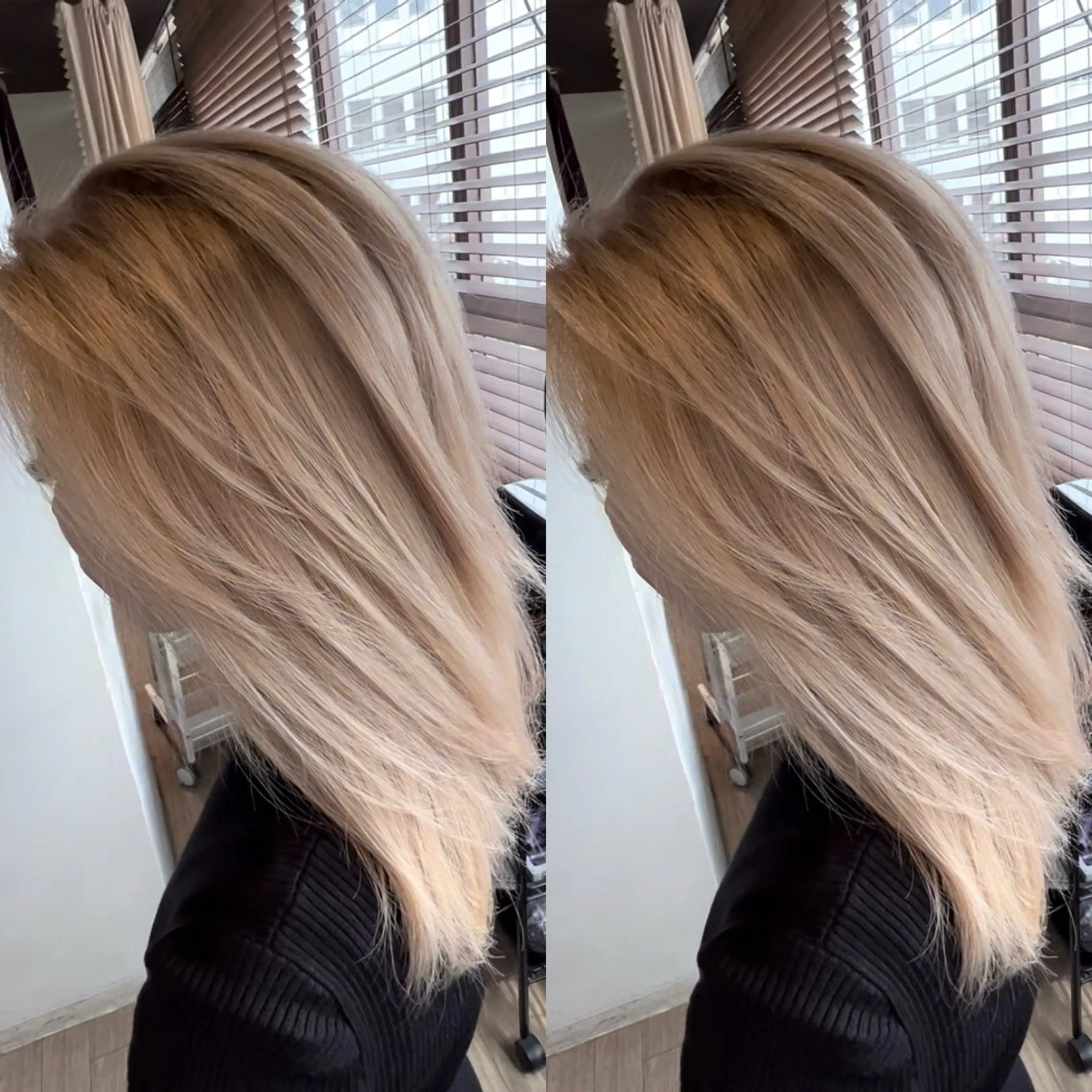 カラー カット ヘアカラー 美髪改善・ 透明感カラー茉央のヘアスタイル