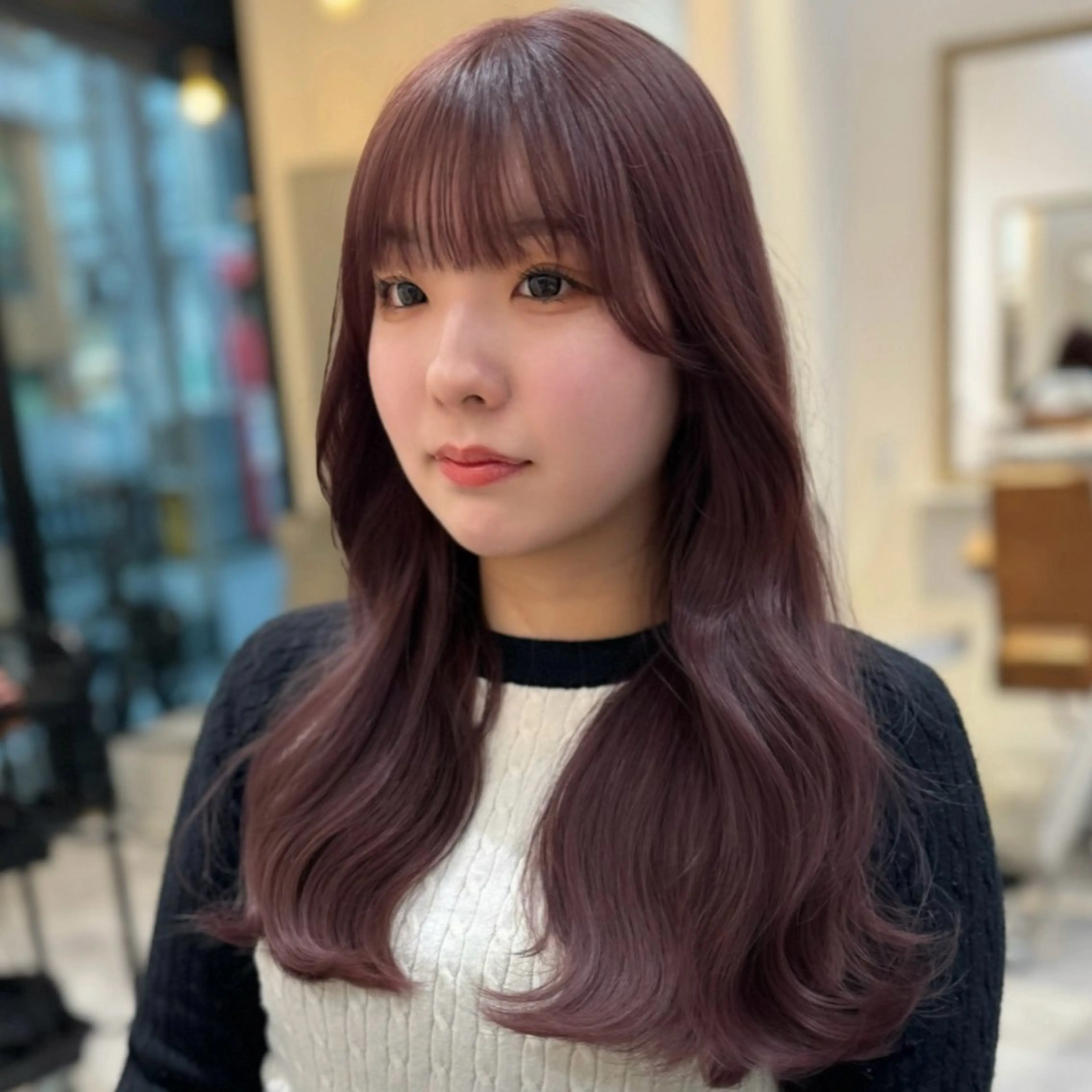 ロング カラー ベージュカラー ブラウンカラー 透明感カラー ラベンダーカラー ピンクカラー ヘアカラー トリートメント ruki/梅田【ラベ ンダー・グレージュ】のヘアスタイル