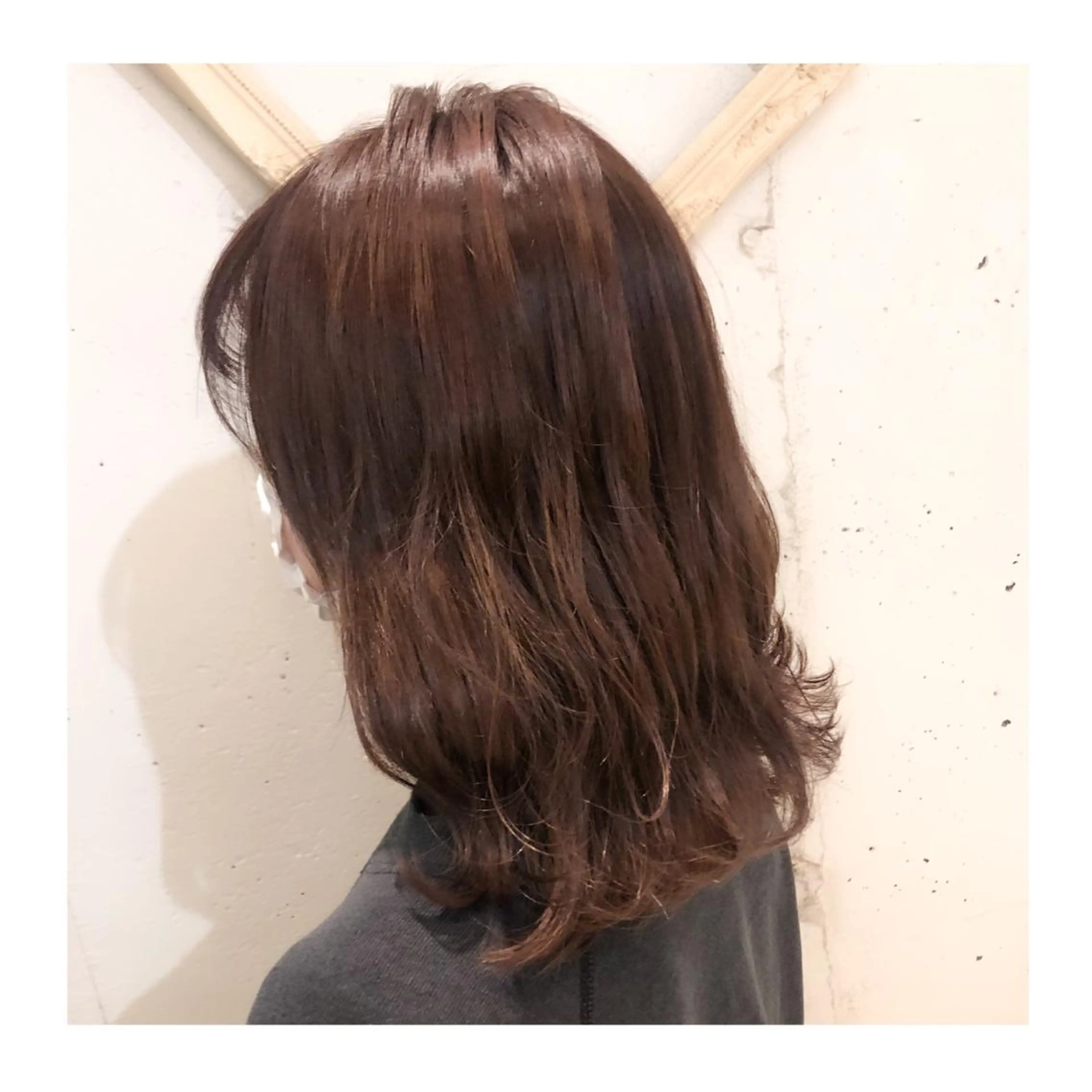 ミディアム ラベンダーベージュ ヘアカラー トリートメント ❁⃘ ち だ り さ ❁⃘のヘアスタイル