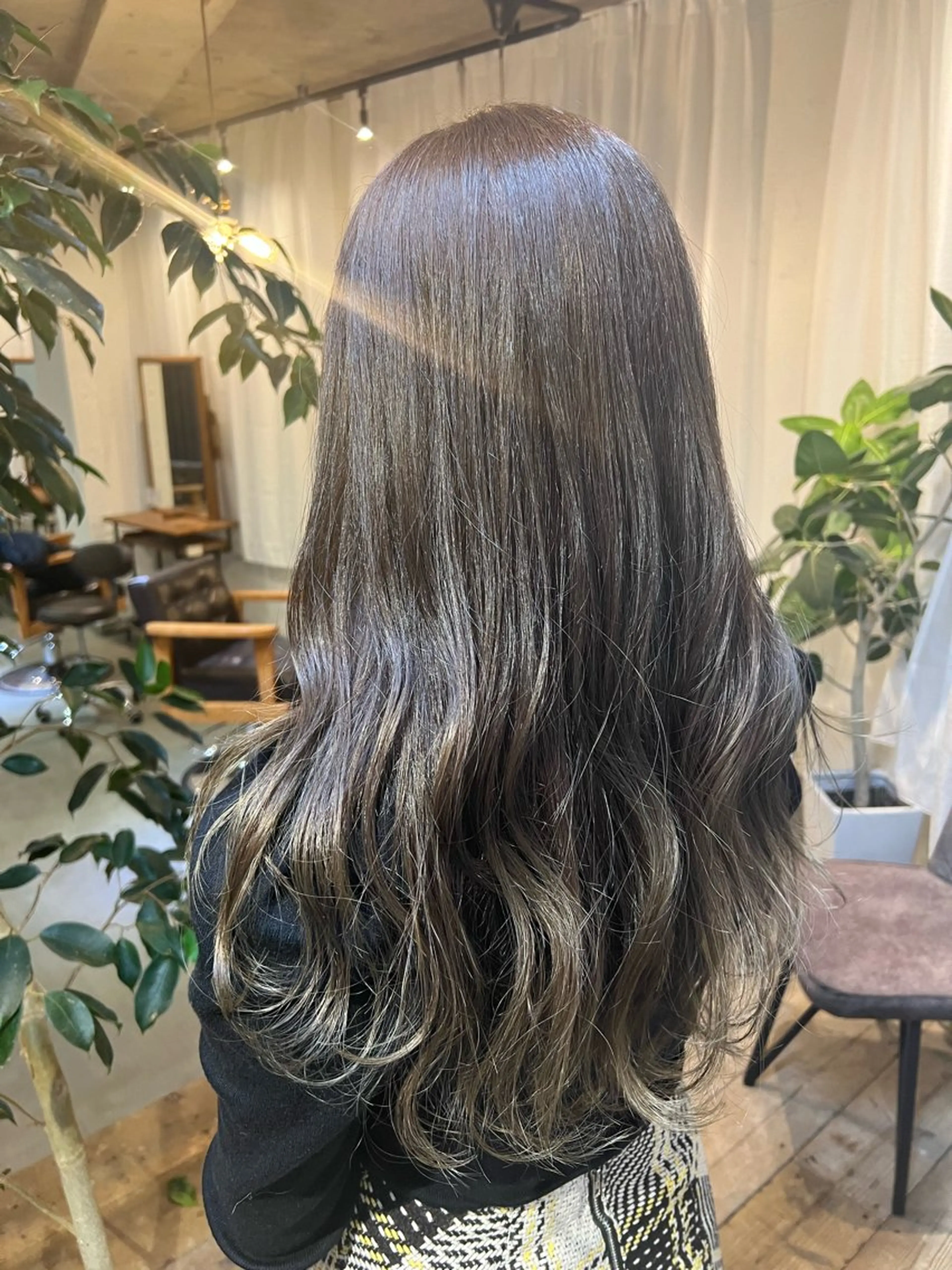 ロング カット ヘアカラー トリートメント 髪質改善/艶髪カラー 関野文也のヘアスタイル