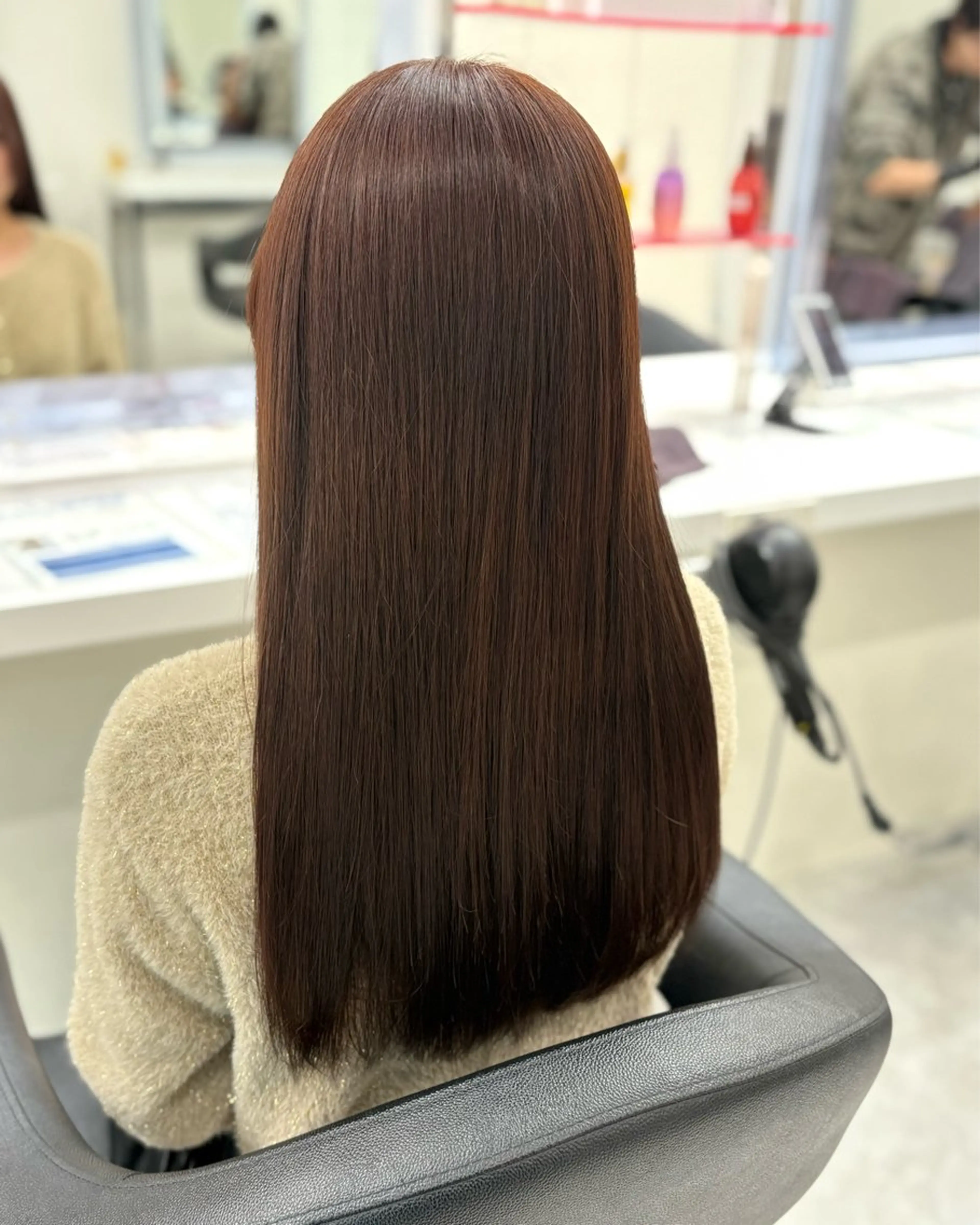 ロング カラー ヘアアレンジ ブラウンカラー 透明感カラー ヘアカラー トリートメント 透明感ブラウン✖️ 暗髪カラーHoutoのヘアスタイル