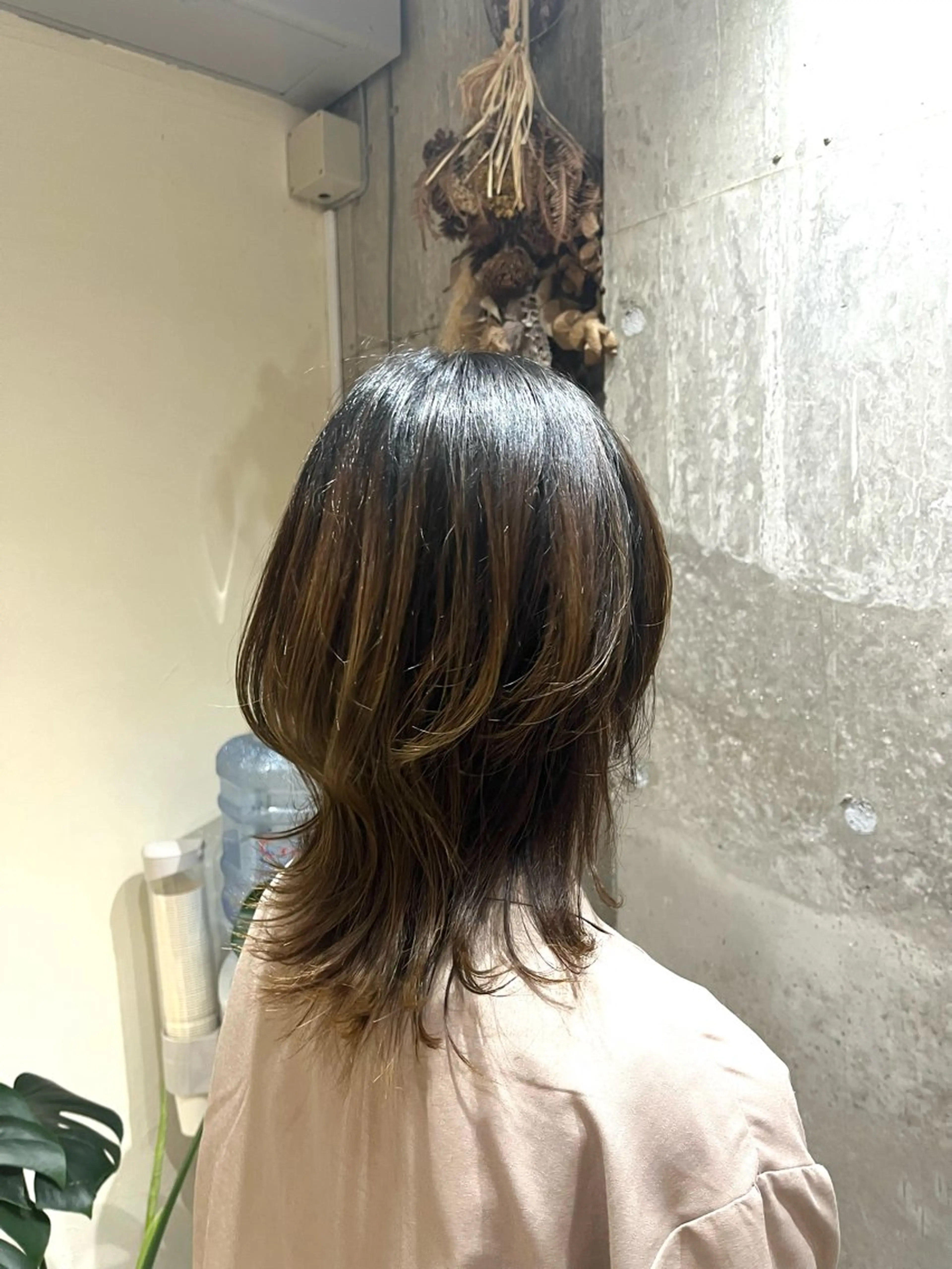 ミディアム くびれヘア ウルフカット mizo /ケアカラー/登戸のヘアスタイル