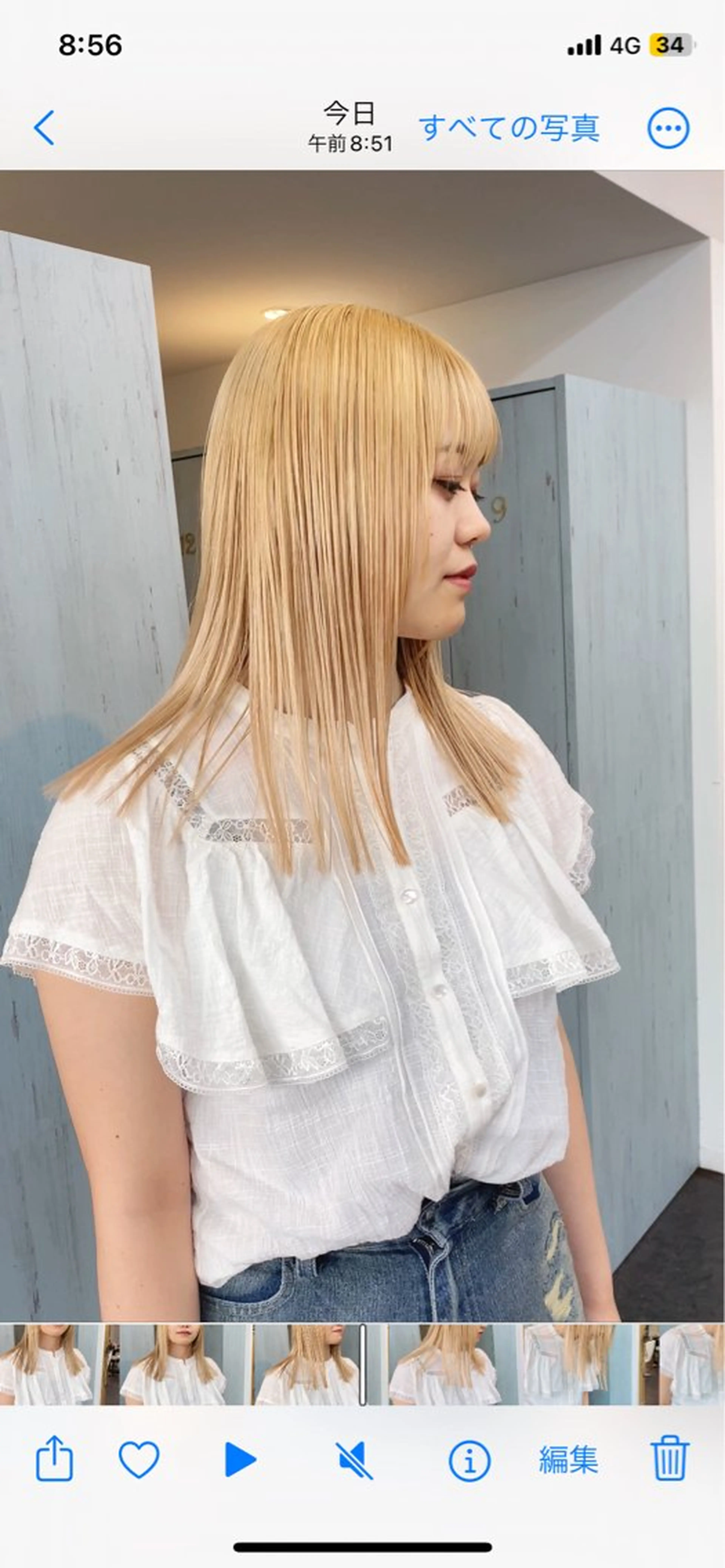 ミディアム カラー ブロンド ✨原宿ハイトーン ブリーチ職人菊池のヘアスタイル