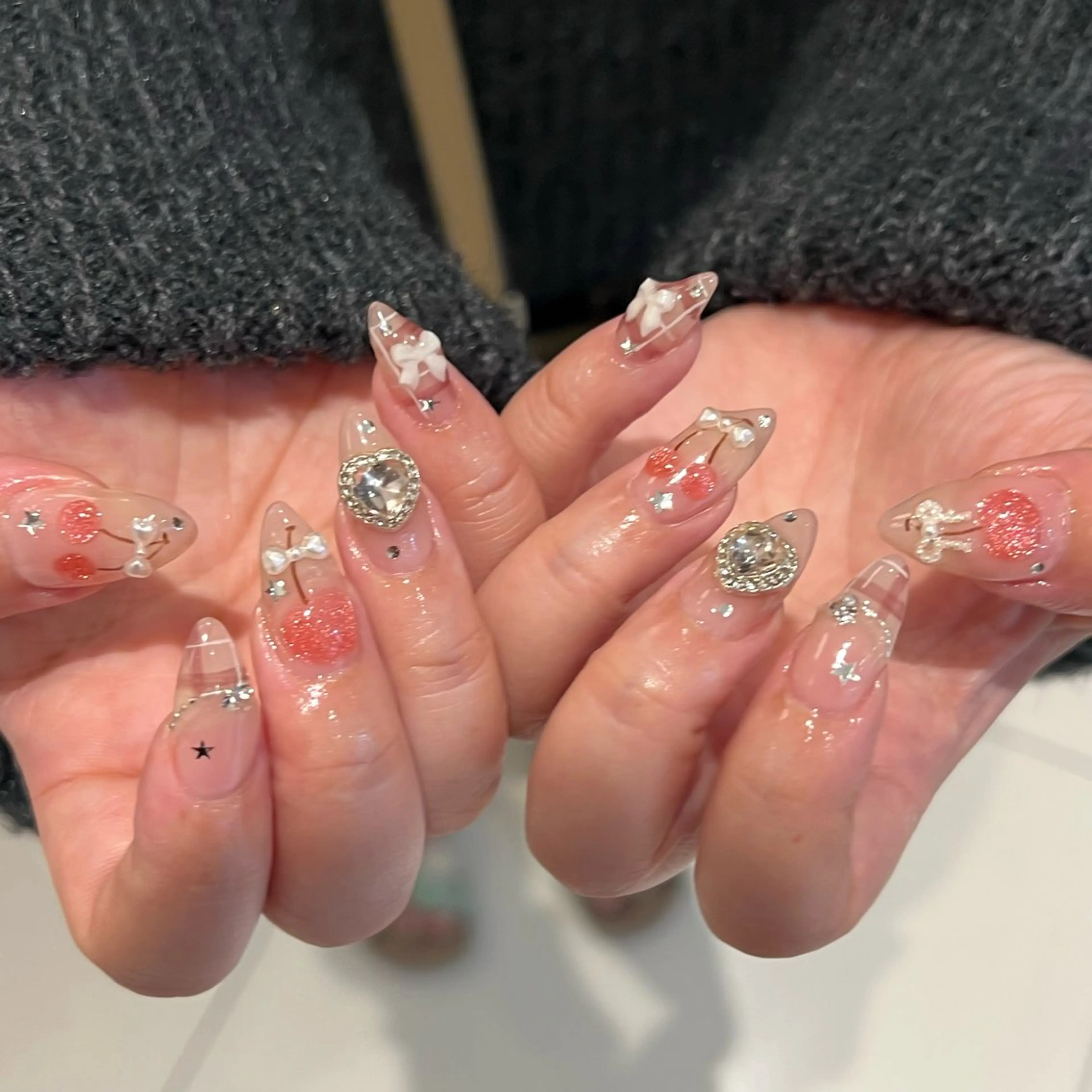 当日予約限定👩🏽🦱🧡長さ出し10本+シンプルデザイン☮️の写真