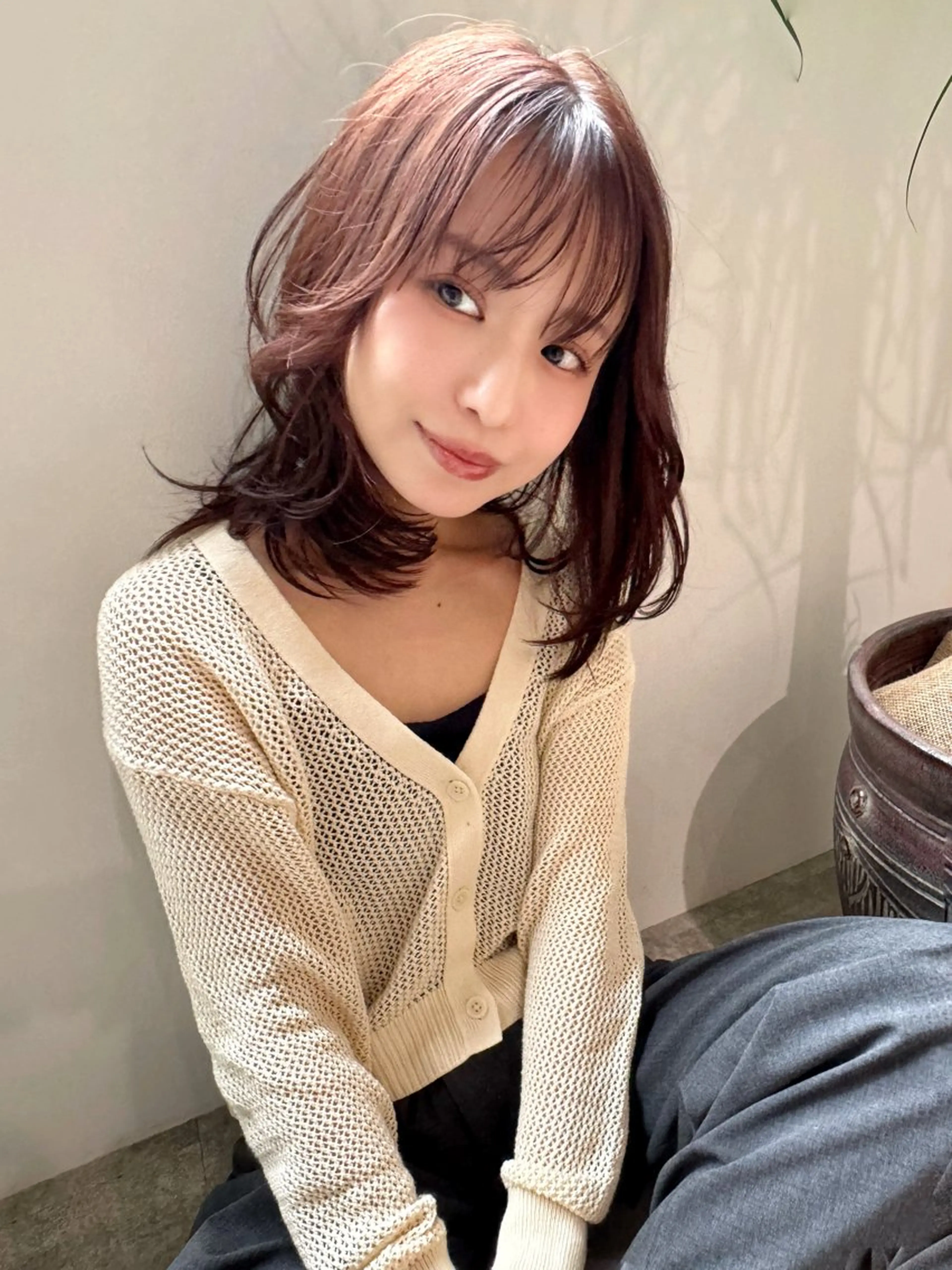 セミロング カラー ハイライトカラー インナーカラー ハイライト 髪質改善 レイヤーカット カット ヘアカラー トリートメント reverie【レヴリー】所属・夜23時まで予約🉑 reverie南船場のその他イメージ