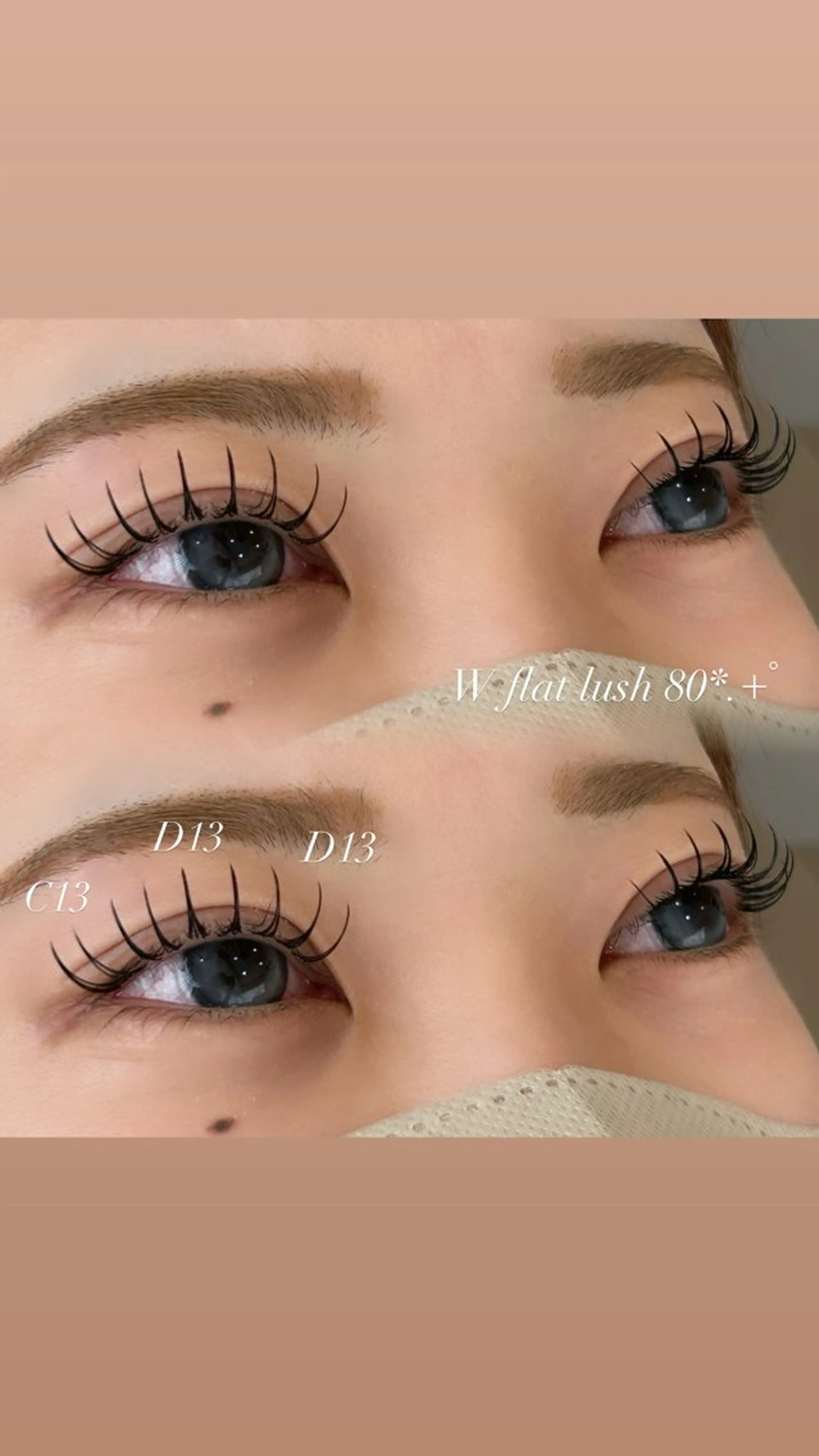 期間限定🎀エクステモデル✧︎*。【オフ別途】ダブルフラットラッシュ100束🖤の写真