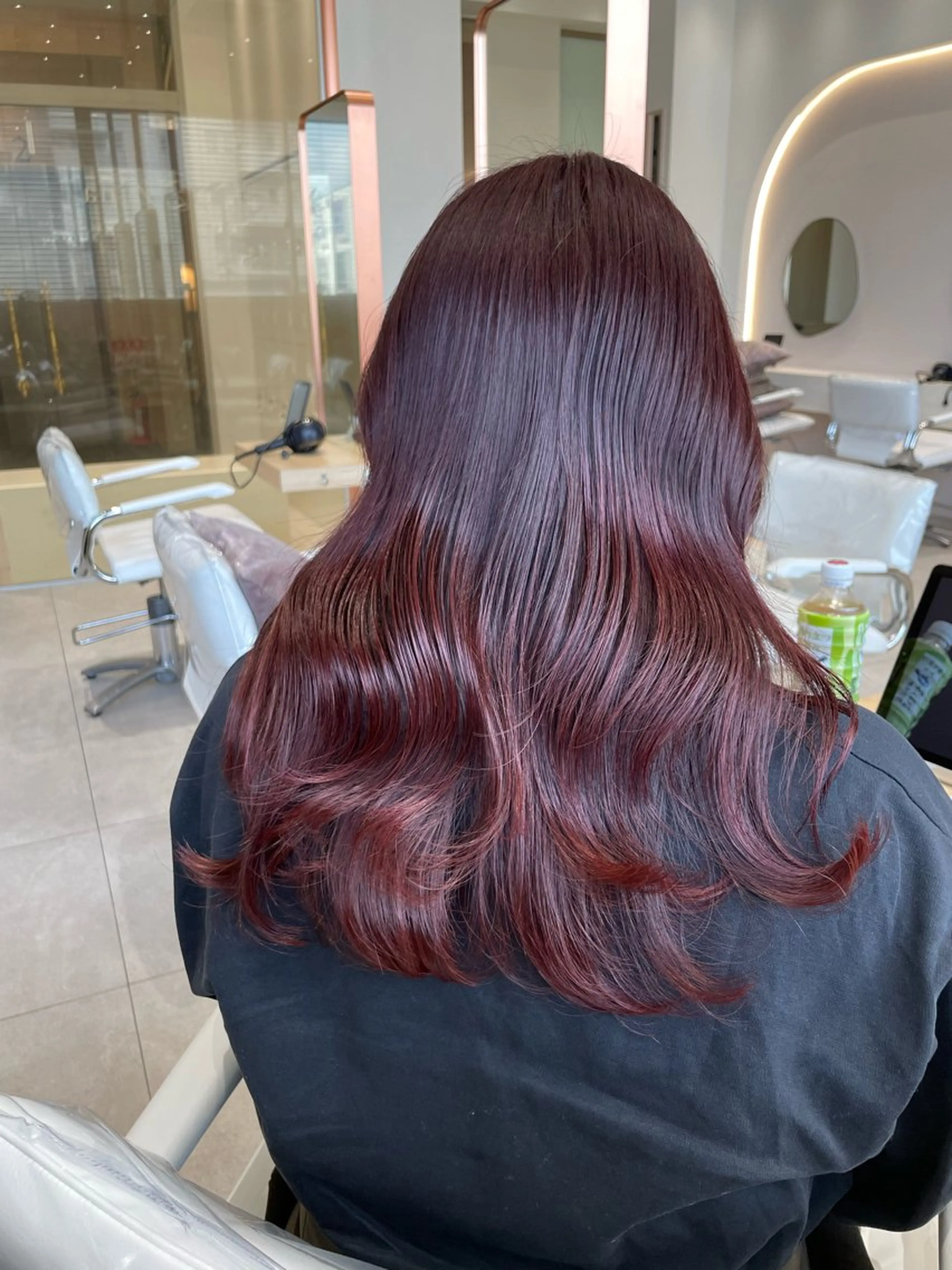 セミロング カラー ダブルカラー ピンクカラー 艶カラー特化💎 梅村晋平のヘアスタイル