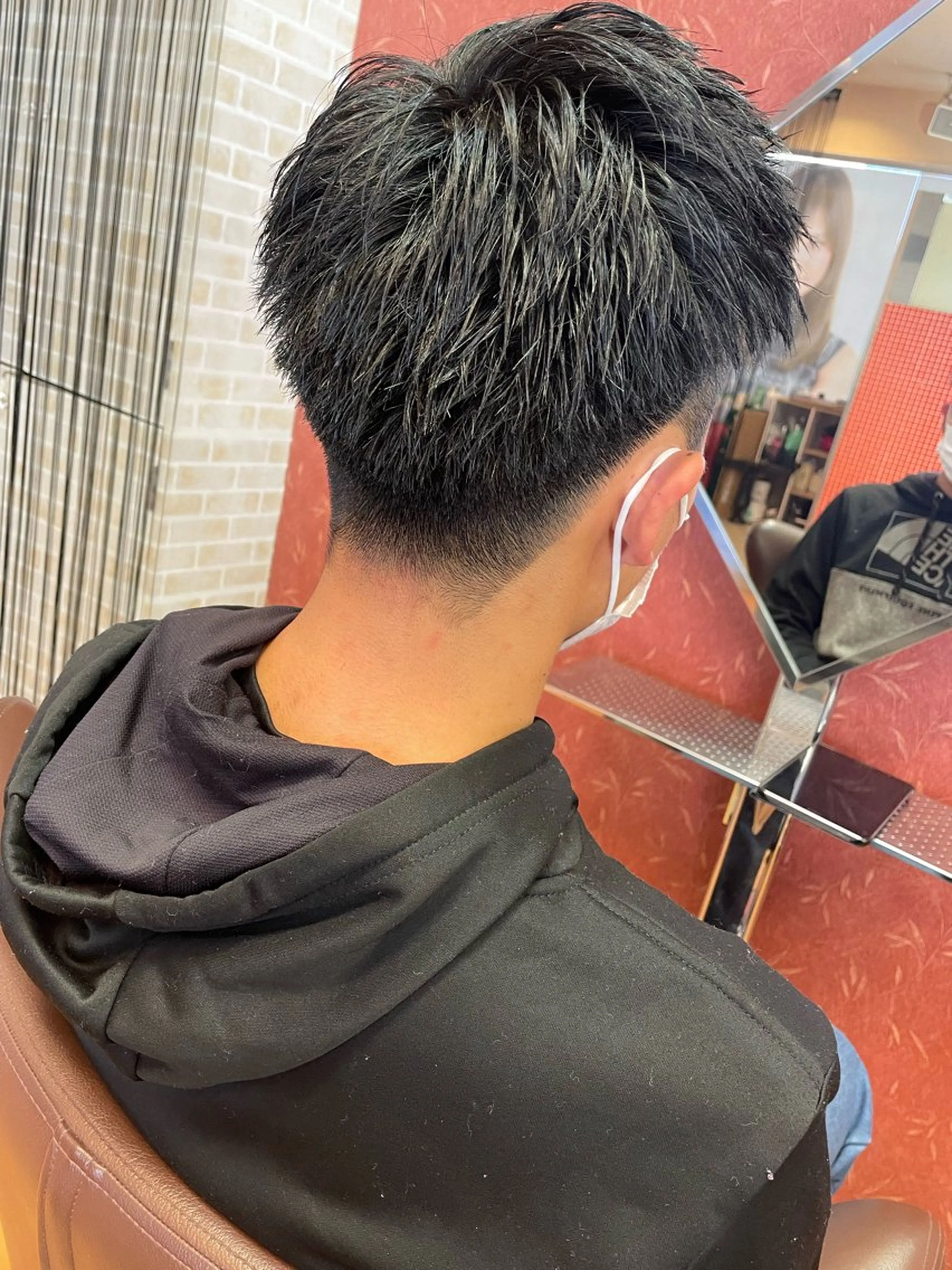 メンズカット＋炭シャンプーの写真