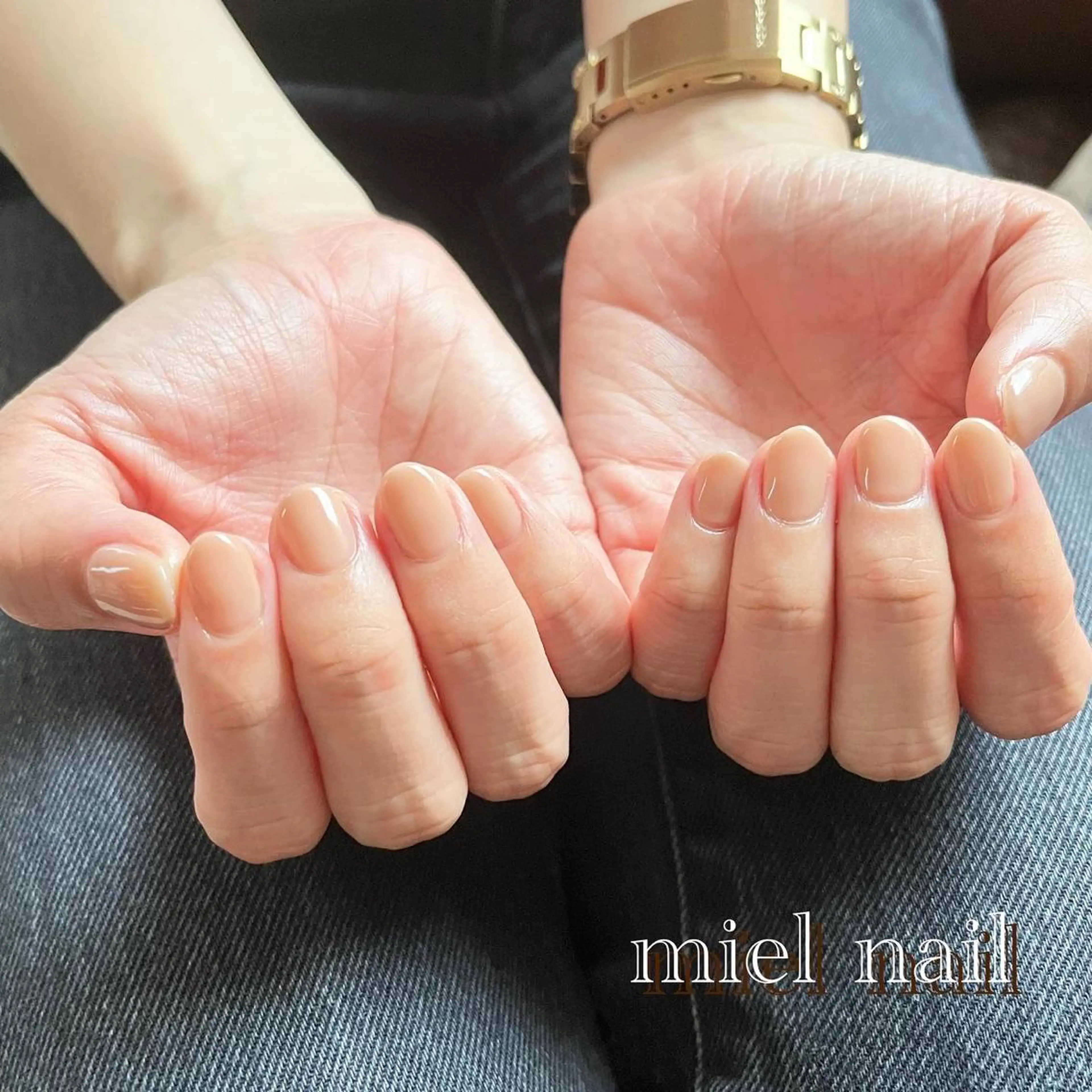 ネイル ワンカラーネイル ハンドネイル miel nailのネイルデザイン