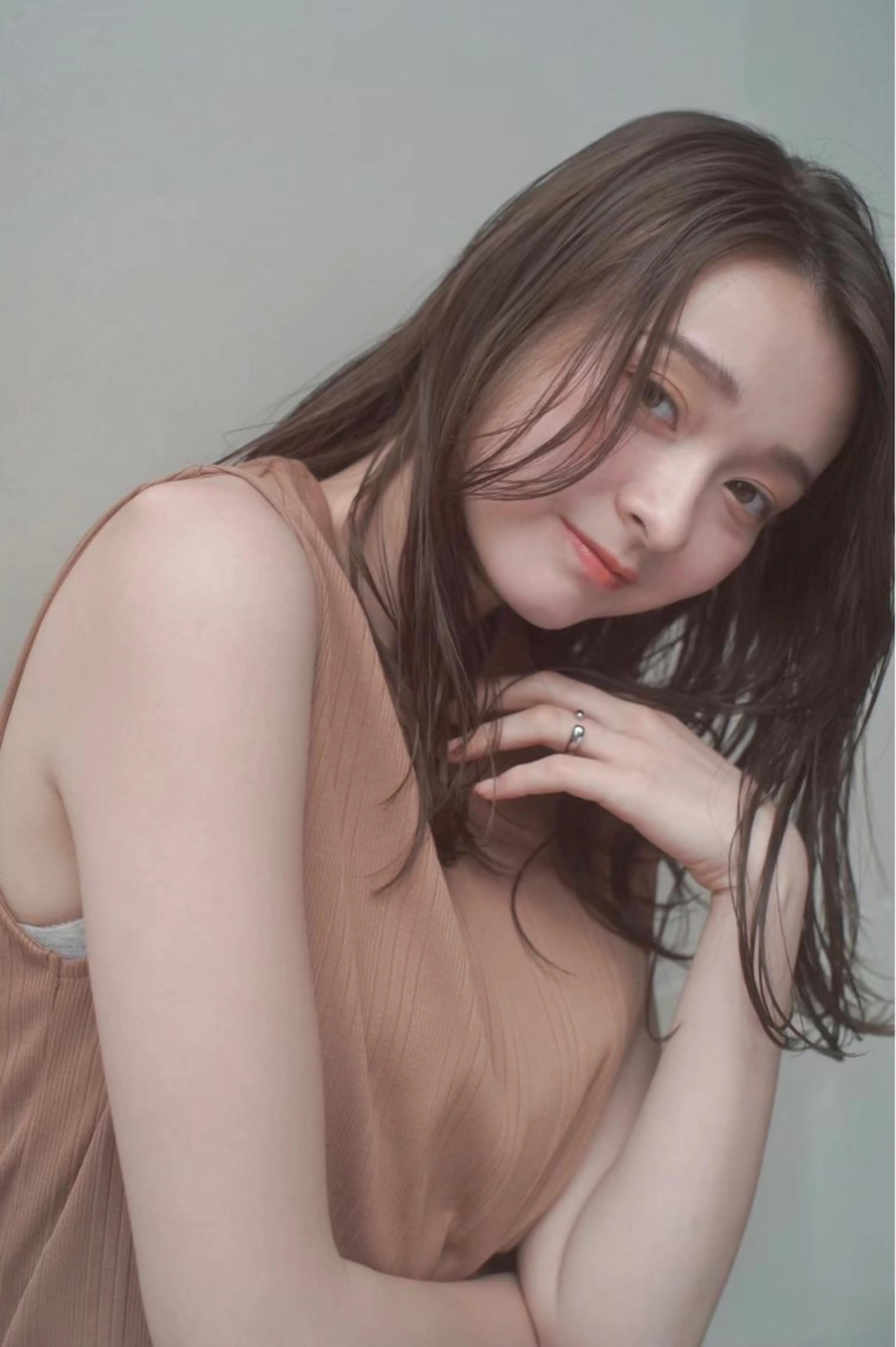 セミロング ショートボブ ボブ 顔周りカット 韓国風ヘア レイヤーカット カット ヘアカラー トリートメント opus hair 店長　大和健生のヘアスタイル