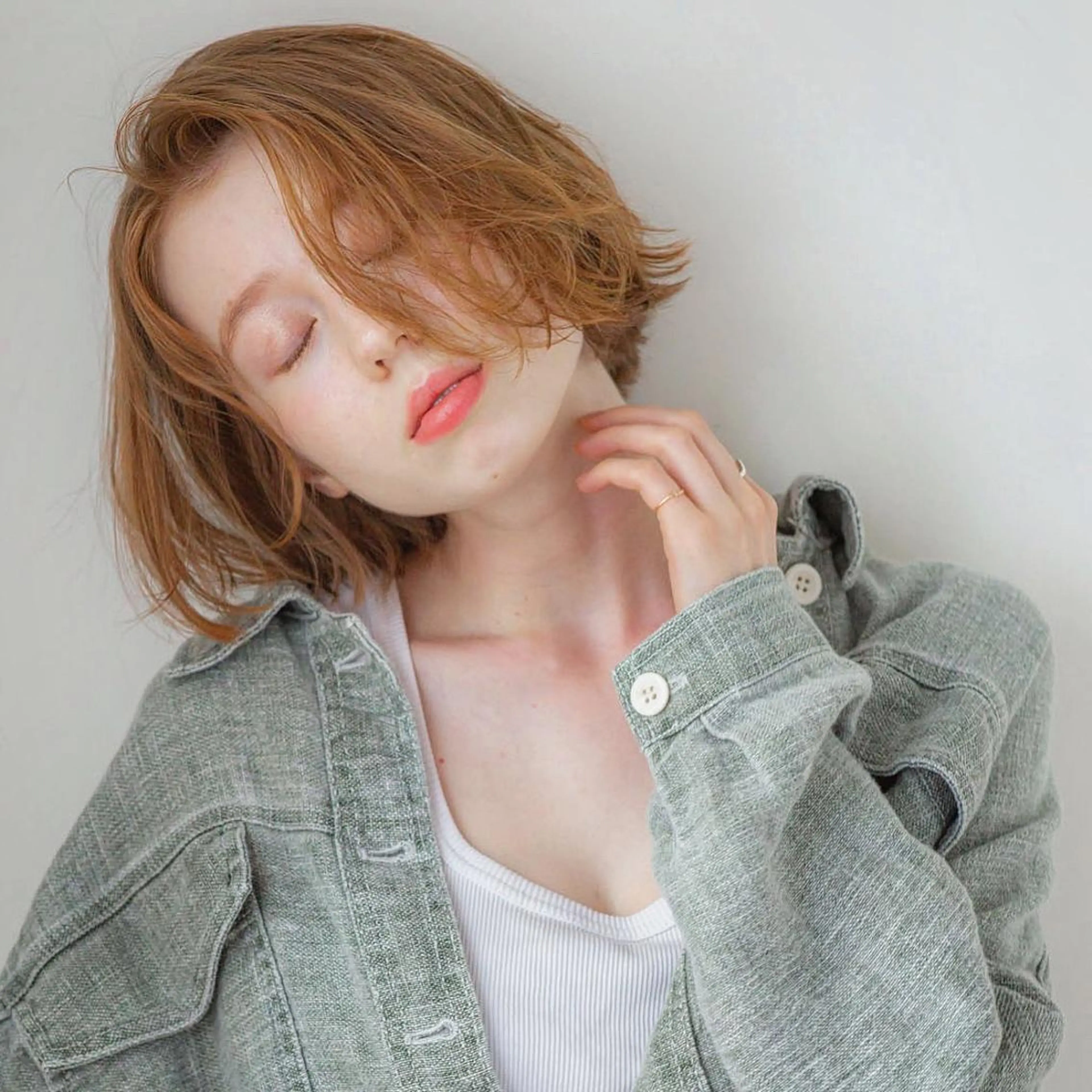 ショート カラー ベージュカラー オレンジ オレンジベージュ 💁‍♂️メンズカッ トパーマ💈大田涼華のヘアスタイル