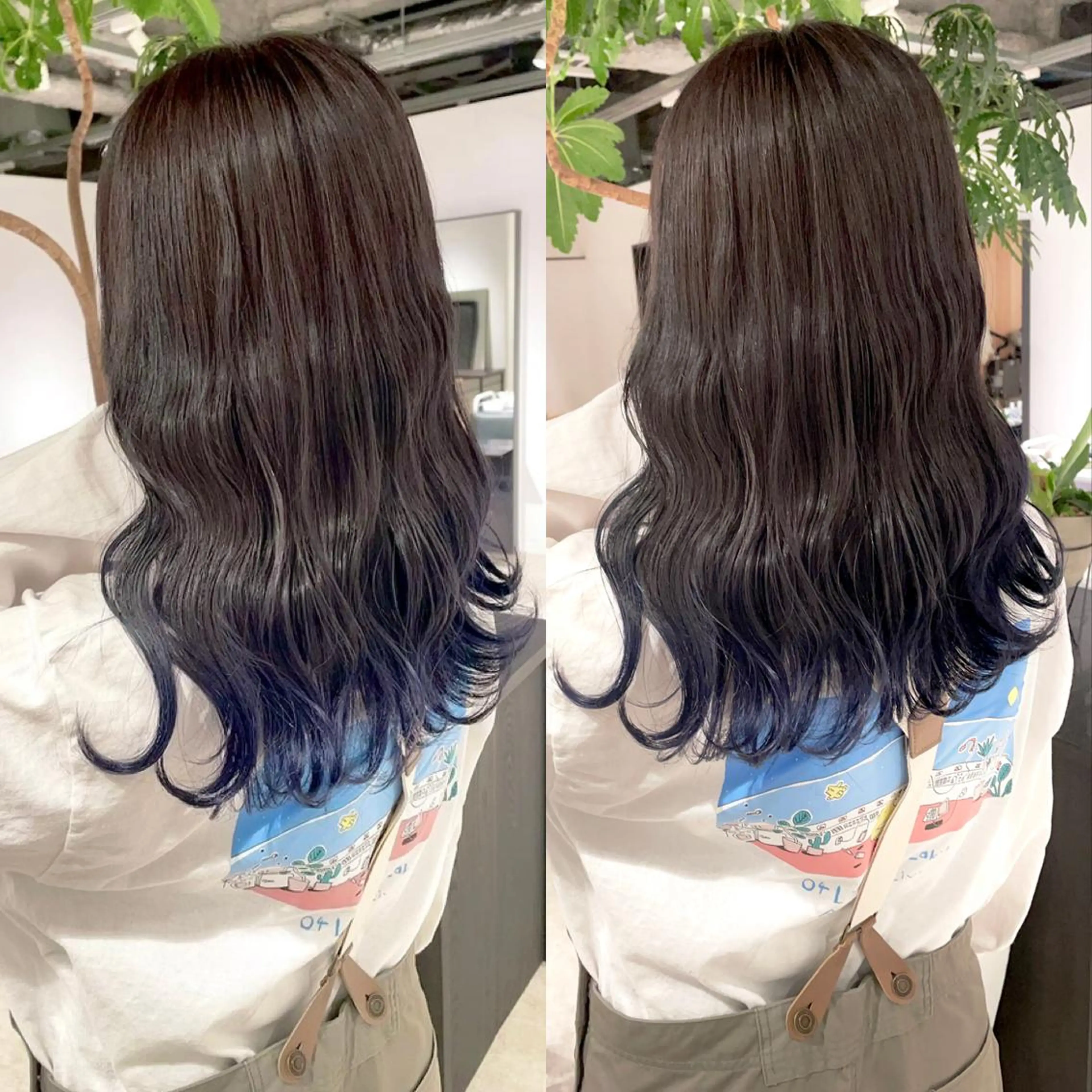 ロング カラー ブリーチ ヘアカラー トリートメント 渋谷:インナーカラー ／🍒エリカ🍒のヘアスタイル