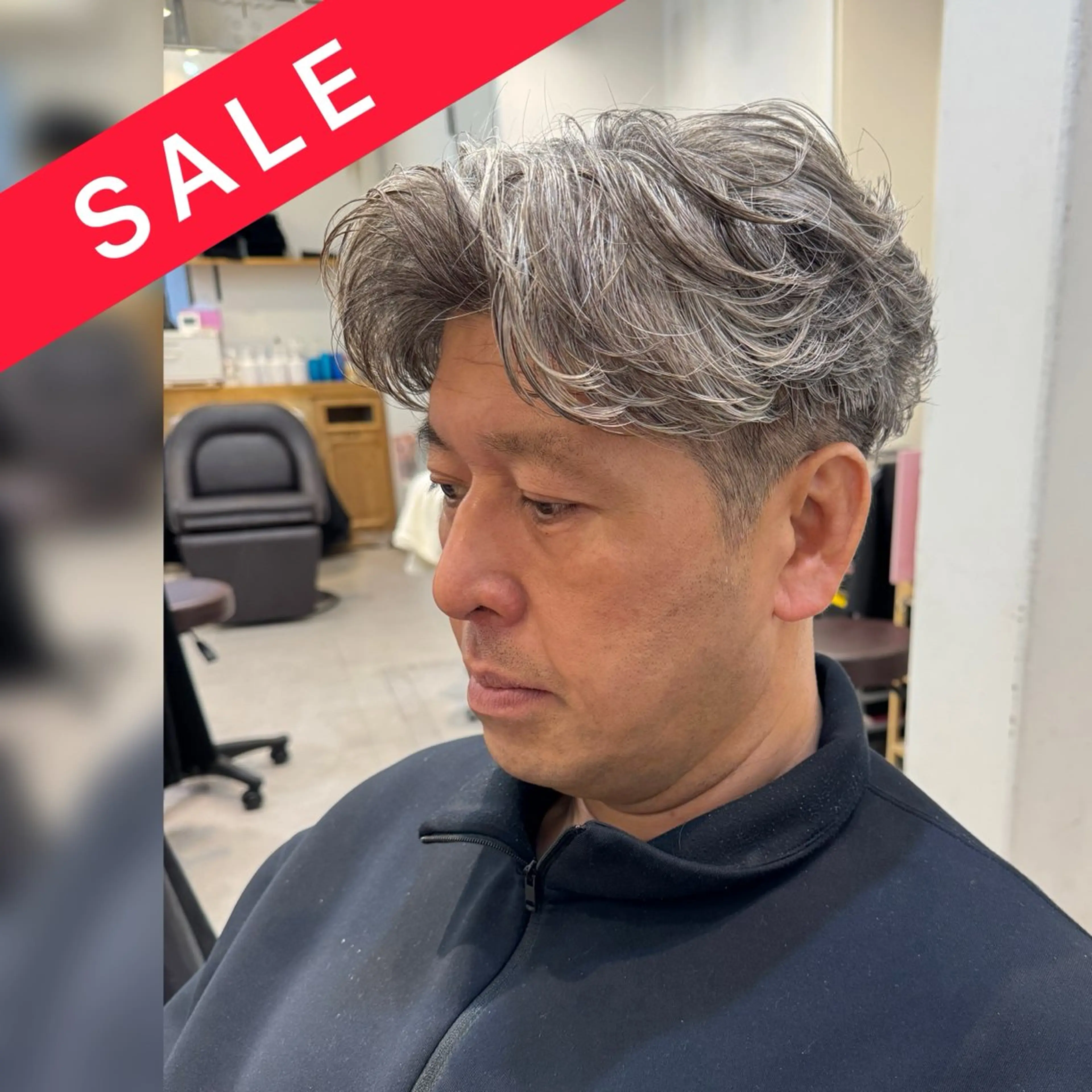 【恵比寿メンズ専門✂️】束感＋清潔感パーマ／限定クーポン✨の写真