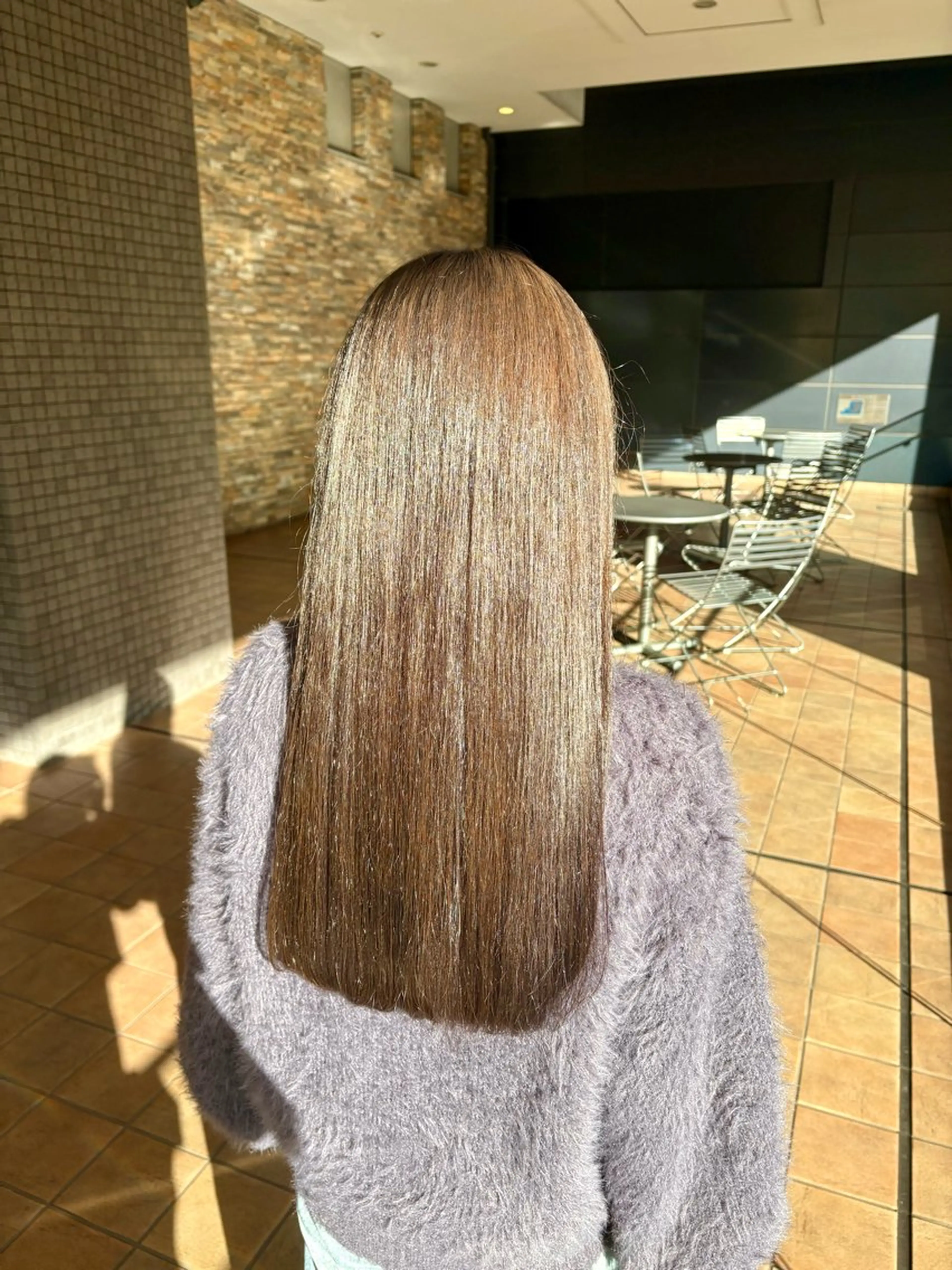ロング カラー ヘアカラー トリートメント 🎀透明感カラー 🐈ナズナのヘアスタイル