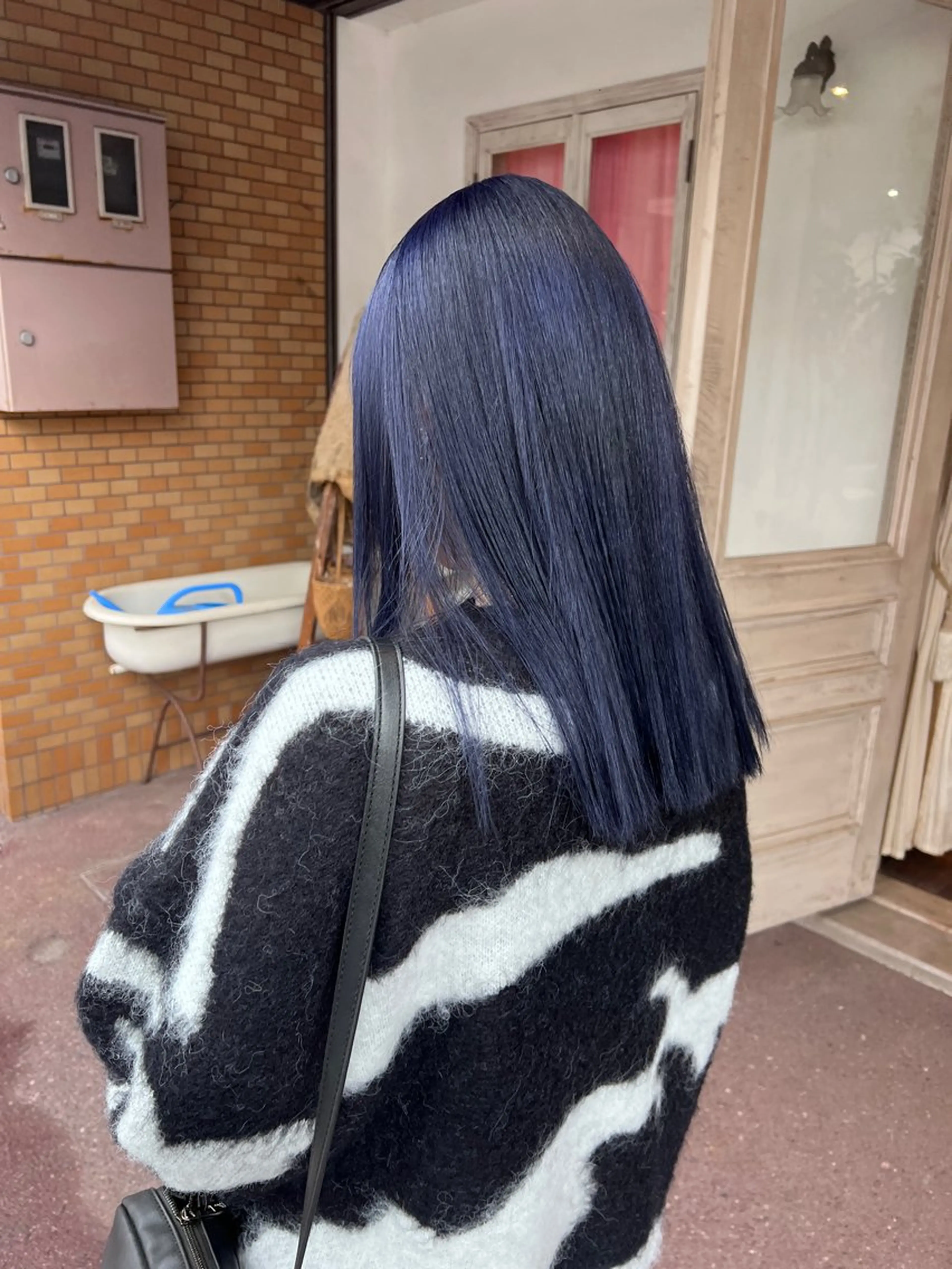 セミロング カラー ヘアカラー こじま りおのヘアスタイル