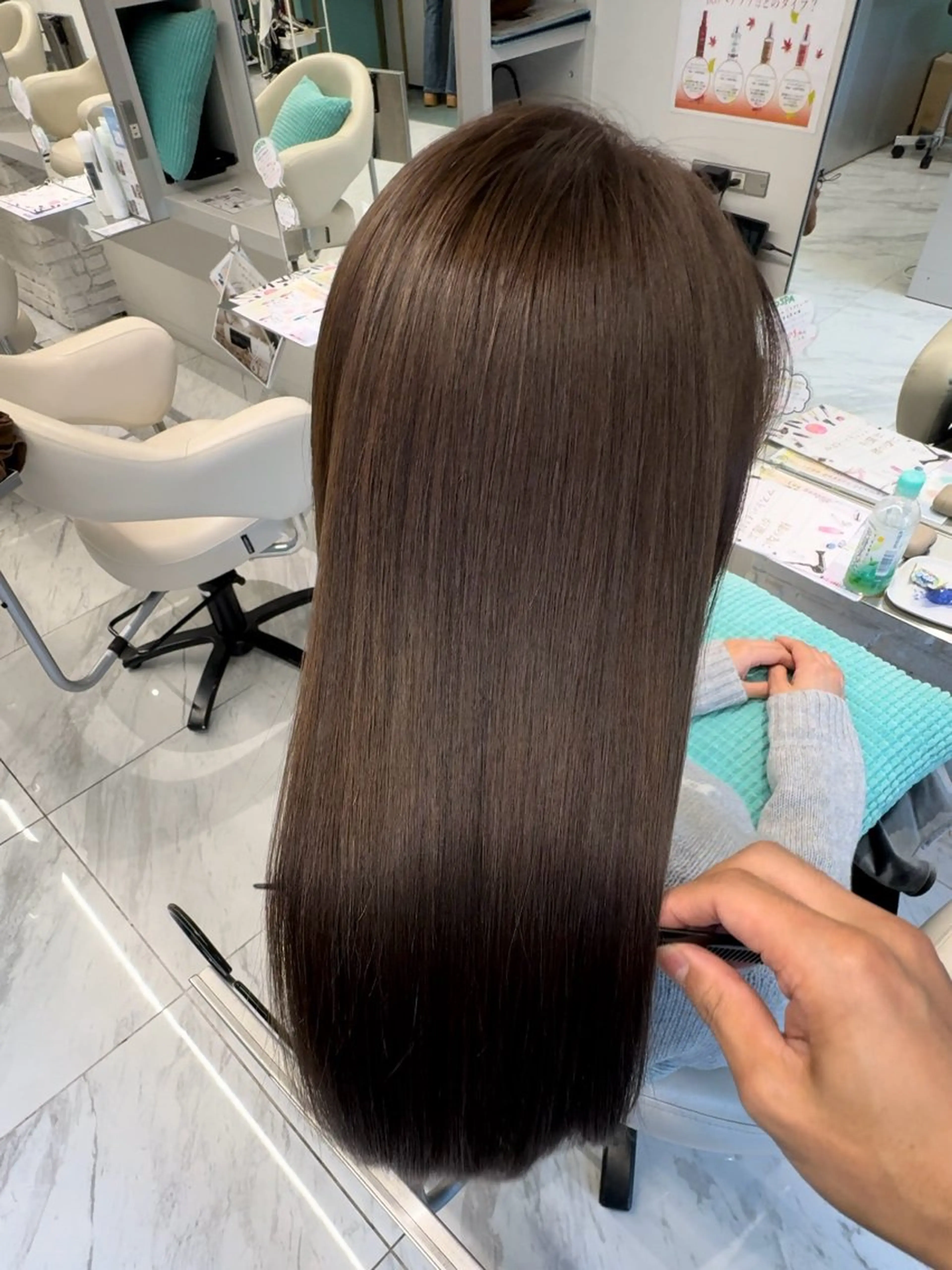 ロング 髪質改善 トリートメント カット ヘアカラー 縮毛矯正 トリートメント 髪質改善　縮毛矯正 池本有宏のヘアスタイル