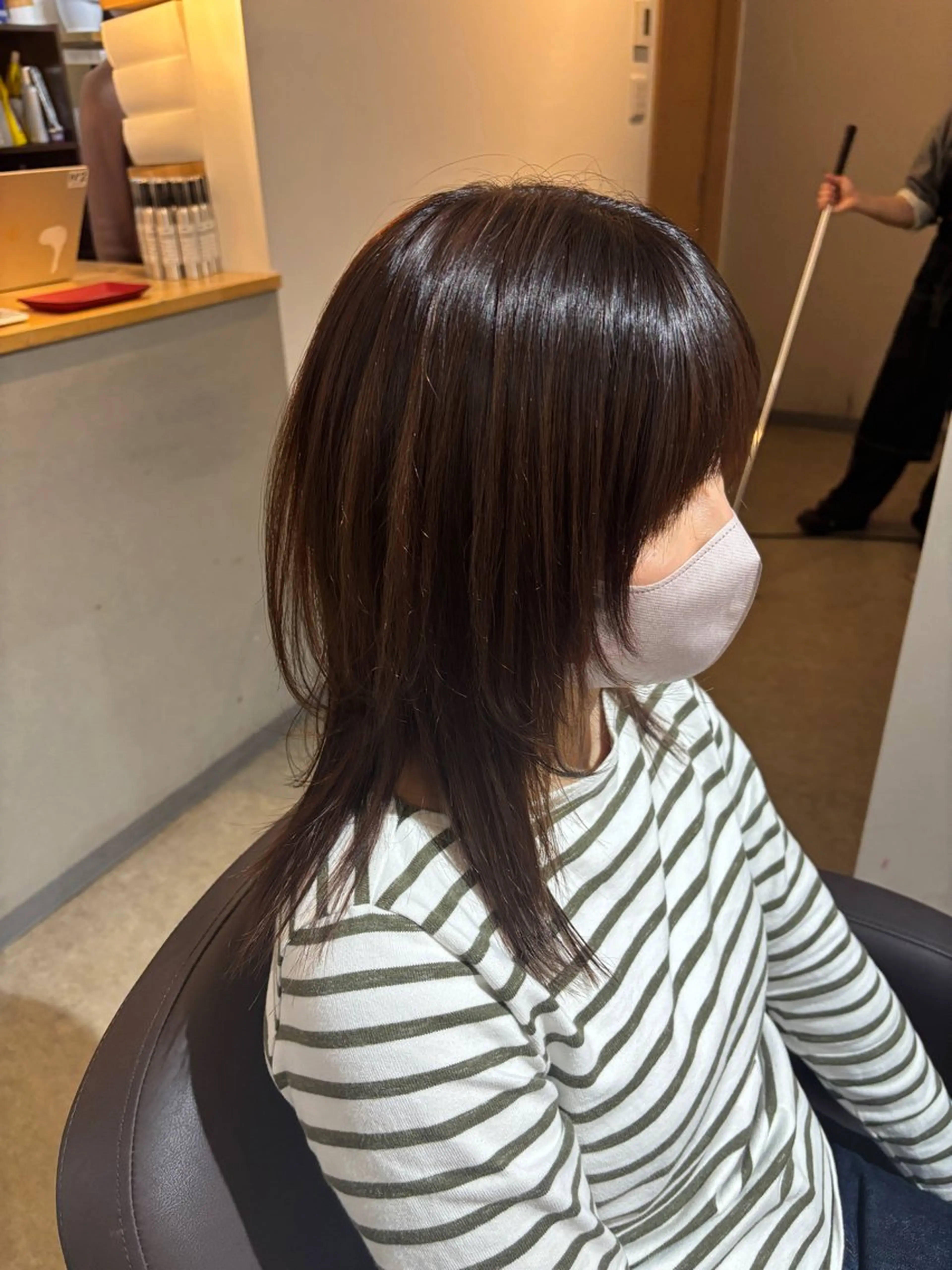 ミディアム カラー カット ヘアカラー トリートメント miri.. yukinaのヘアスタイル