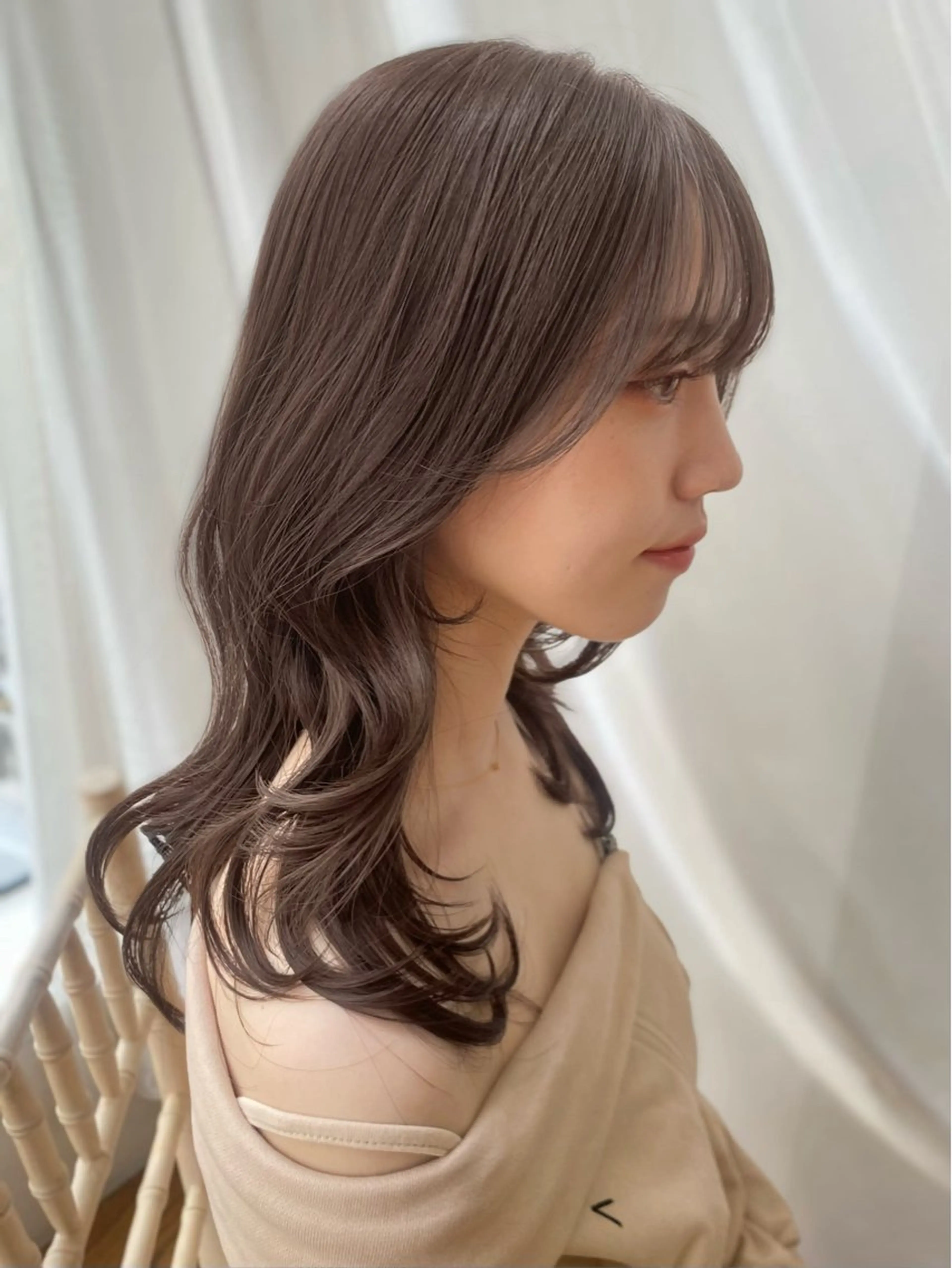 セミロング レイヤーカット 小顔レイヤーカット /似合わせヘアまなみのヘアスタイル