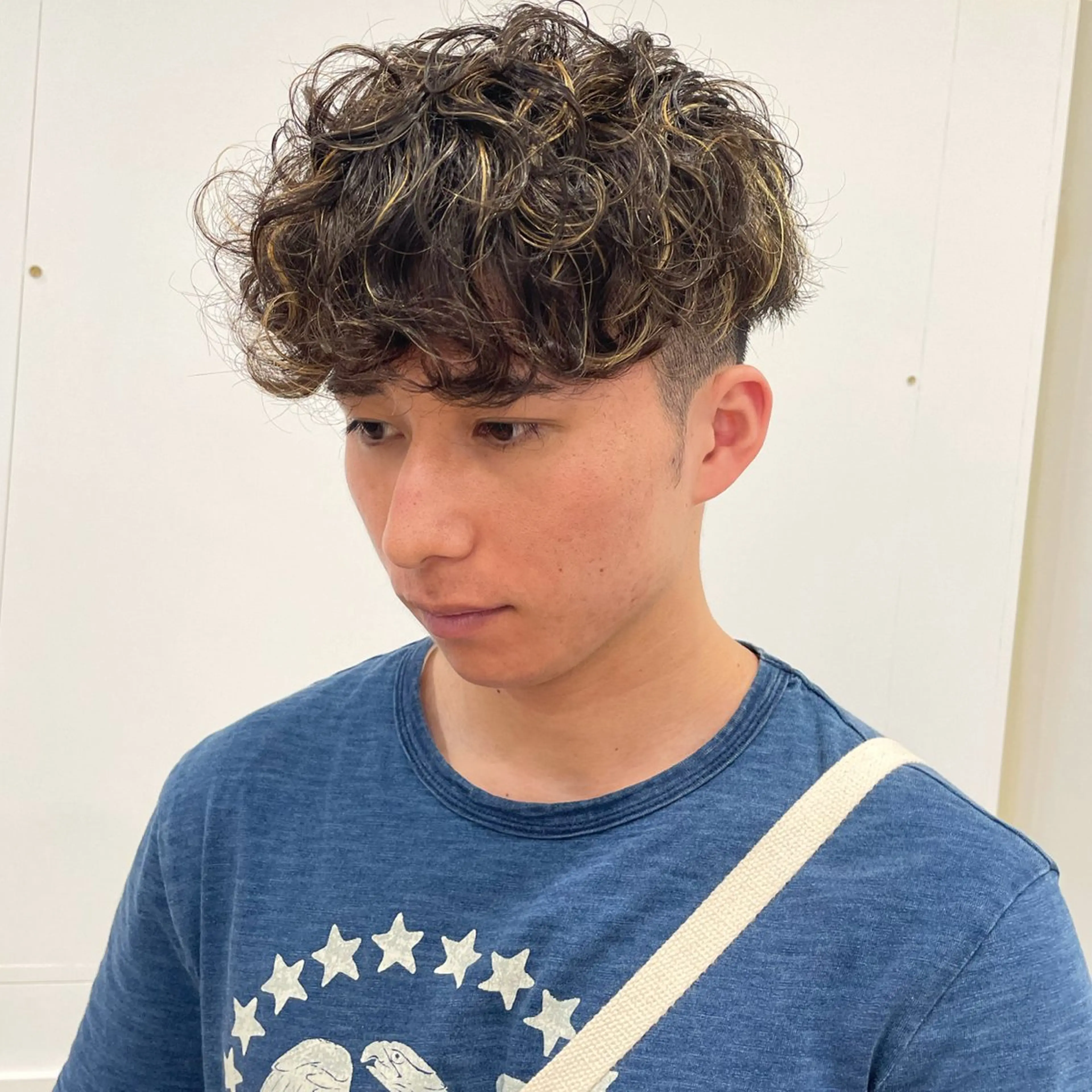 パーマ メンズ スペインカール clan en所属・後藤 真友のヘアスタイル