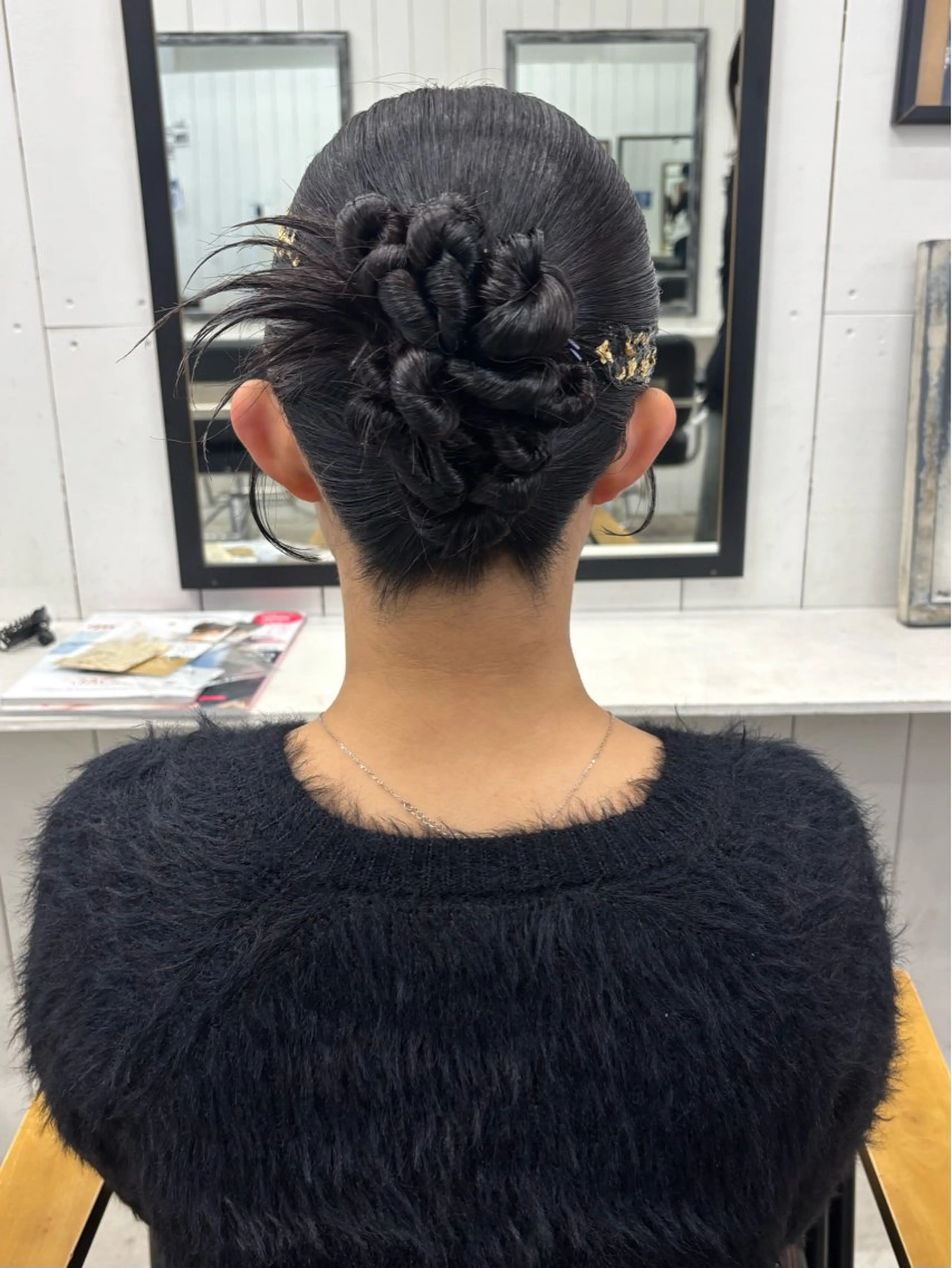 ヘアアレンジ 成人式 ヘアセット Ann. /レイヤーカットのヘアスタイル