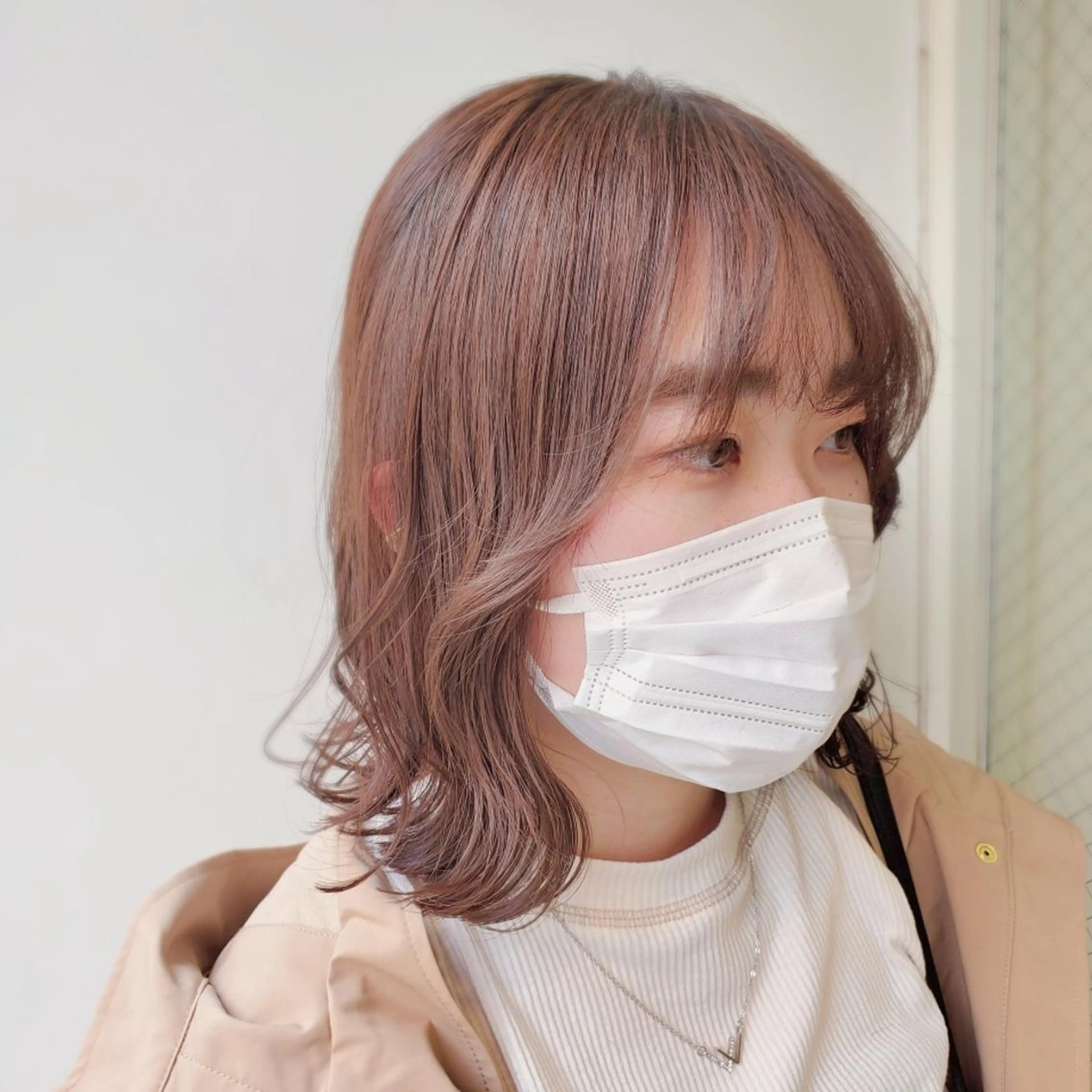 ミディアム カット 社内カット講師・店長 菅原賢一のヘアスタイル