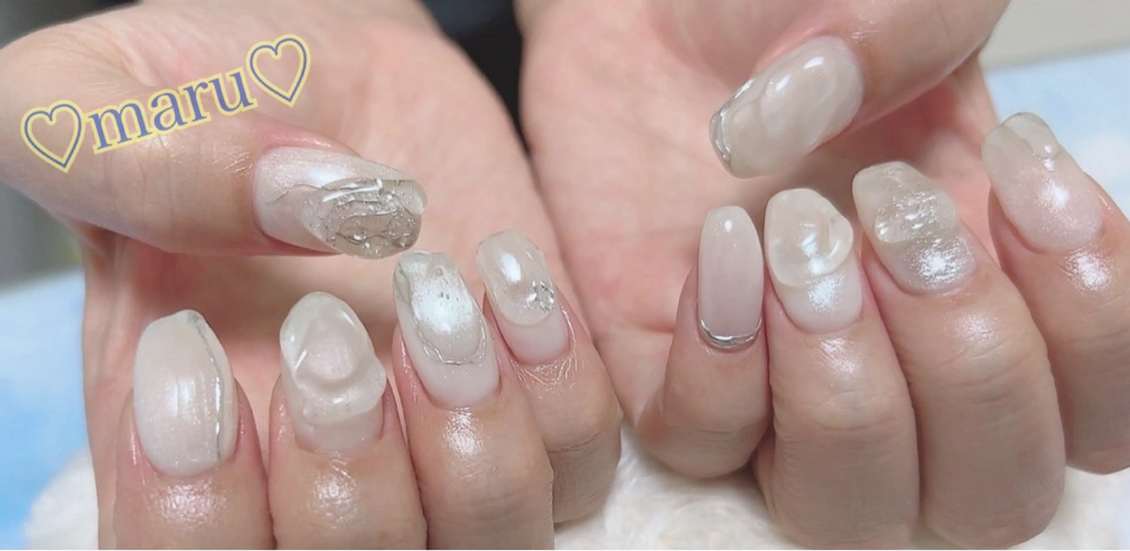 ネイル ハンドネイル フットネイル まるみ ♡のネイルデザイン