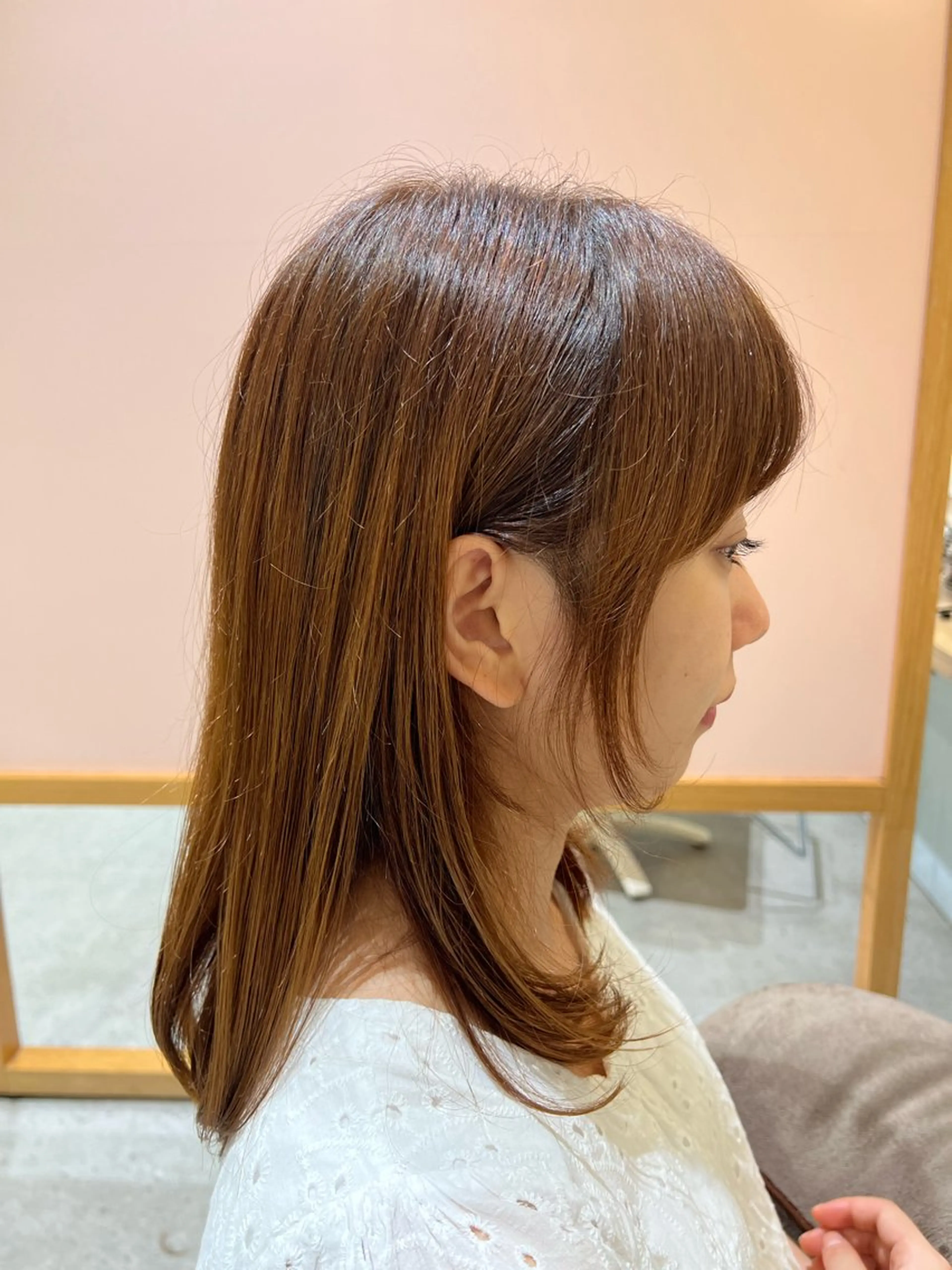ミディアム カット サラツヤ美髪矯正✨️ 平木亜美‪のヘアスタイル