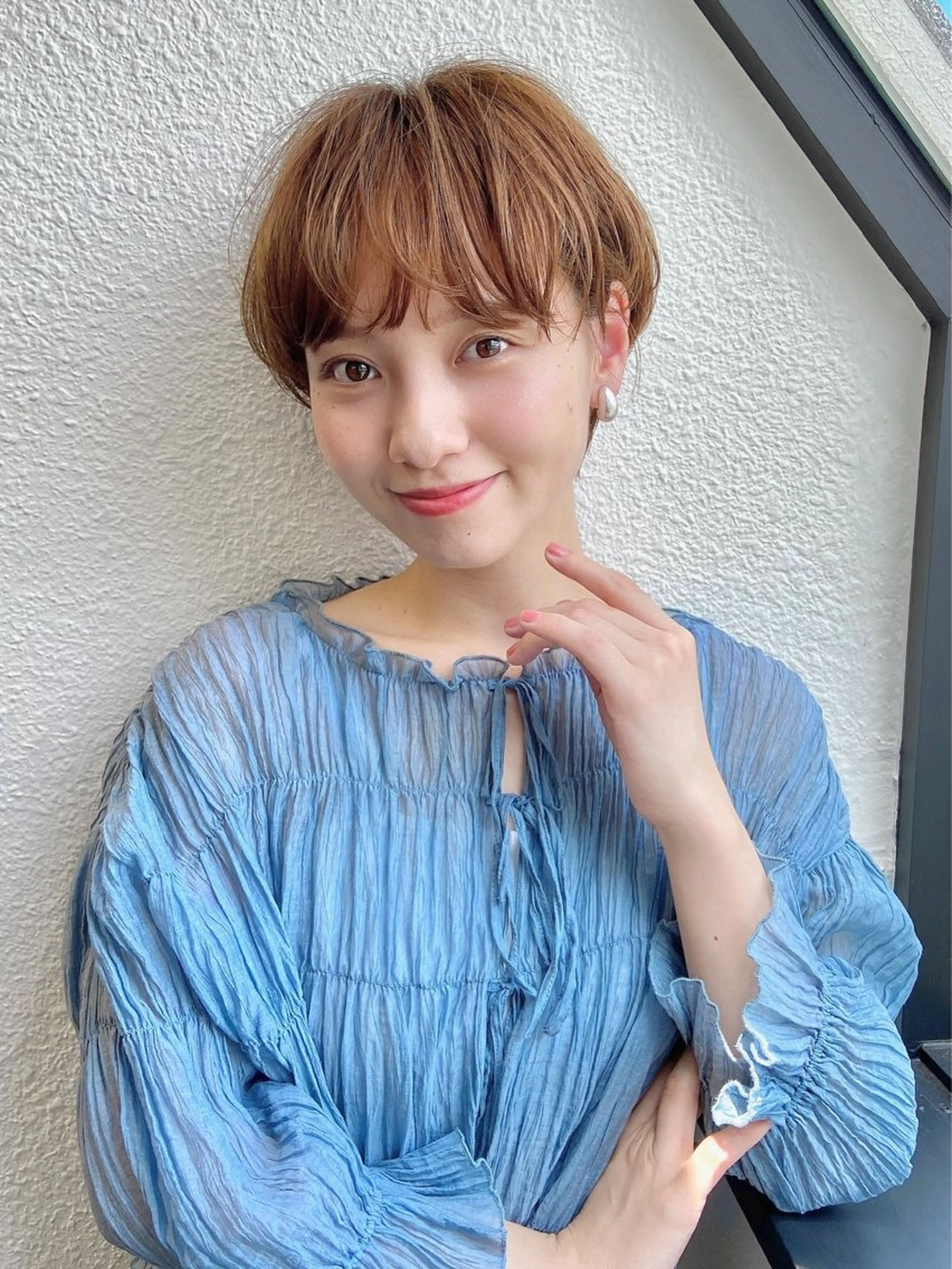ショート カラー ヘアカラー トリートメント 🦋透明感カラー🦋 なつやのヘアスタイル