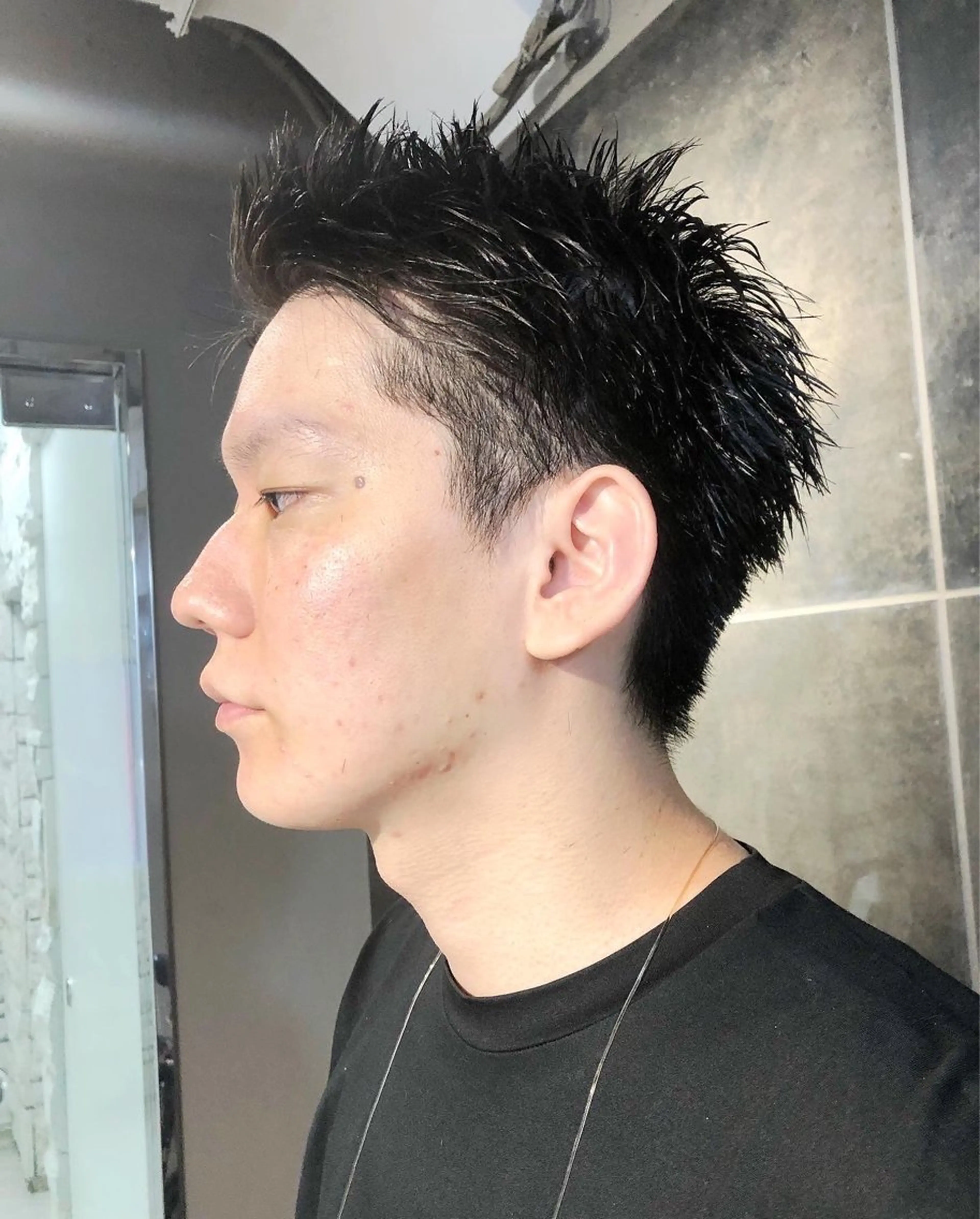 ヘアアレンジ メンズ スパイキーショート カット トリートメント ヘアセット メンズ特化✂️栗原 侑也のヘアスタイル