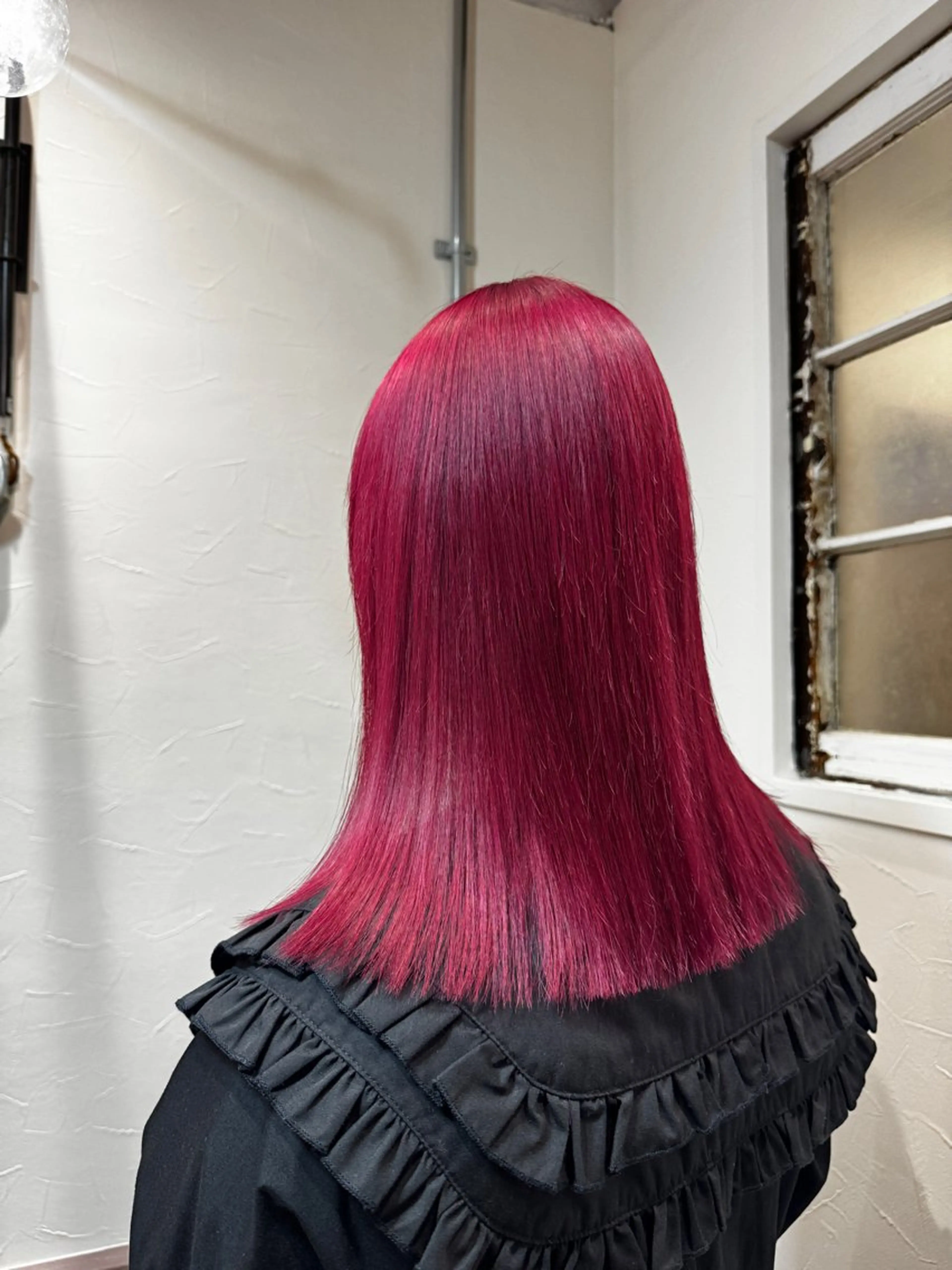 ミディアム カラー カット ヘアカラー トリートメント 矢場町/ダブルカラー /レイヤー/アリサのヘアスタイル