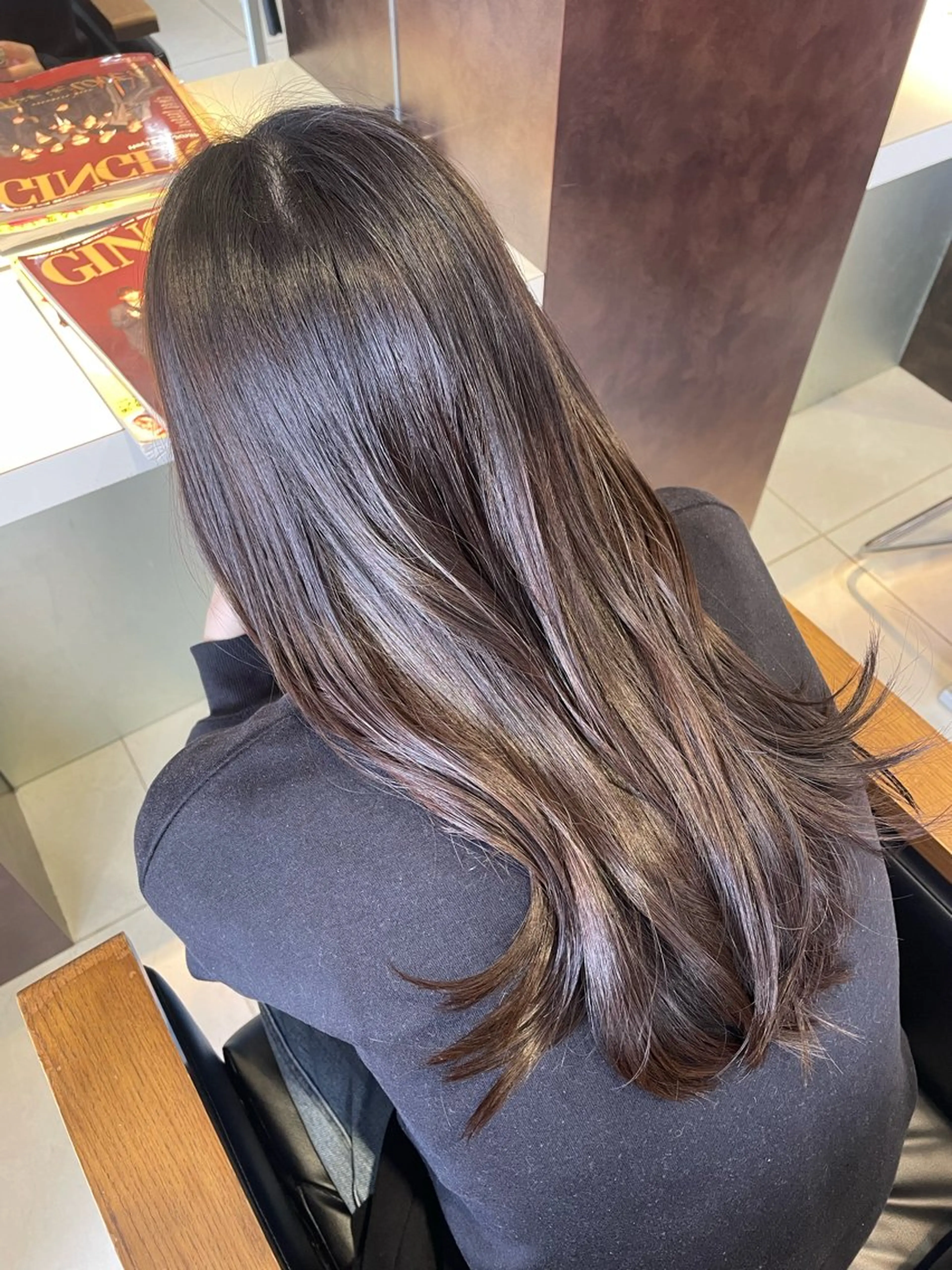 ロング カラー 🤎韓国ヘア ベージュ まゆか🤎のヘアスタイル