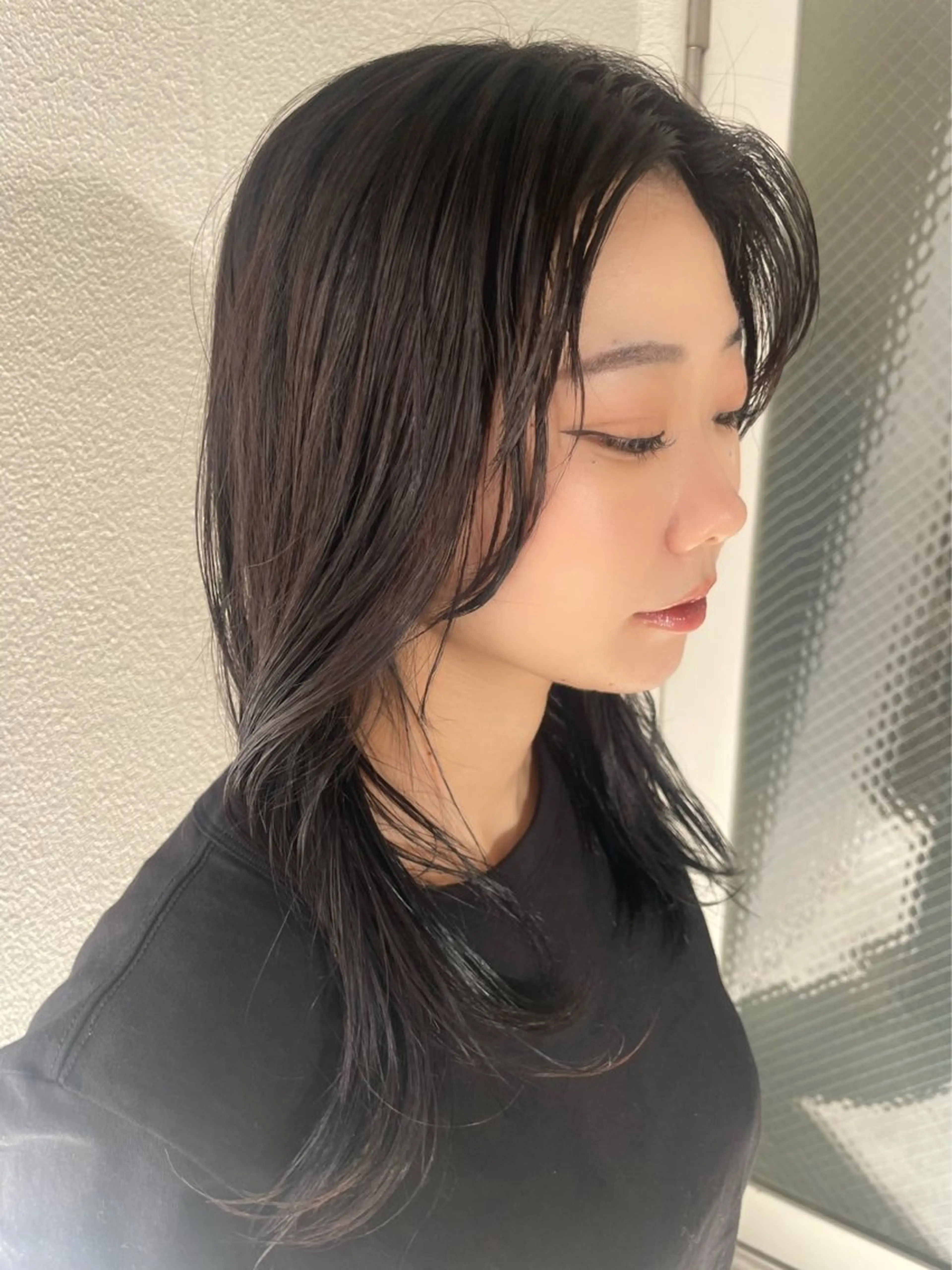 セミロング パーマ 韓国風ヘア HAREKE Loopidea所属・鈴木結花/立川美容師 /モデル募集のヘアスタイル