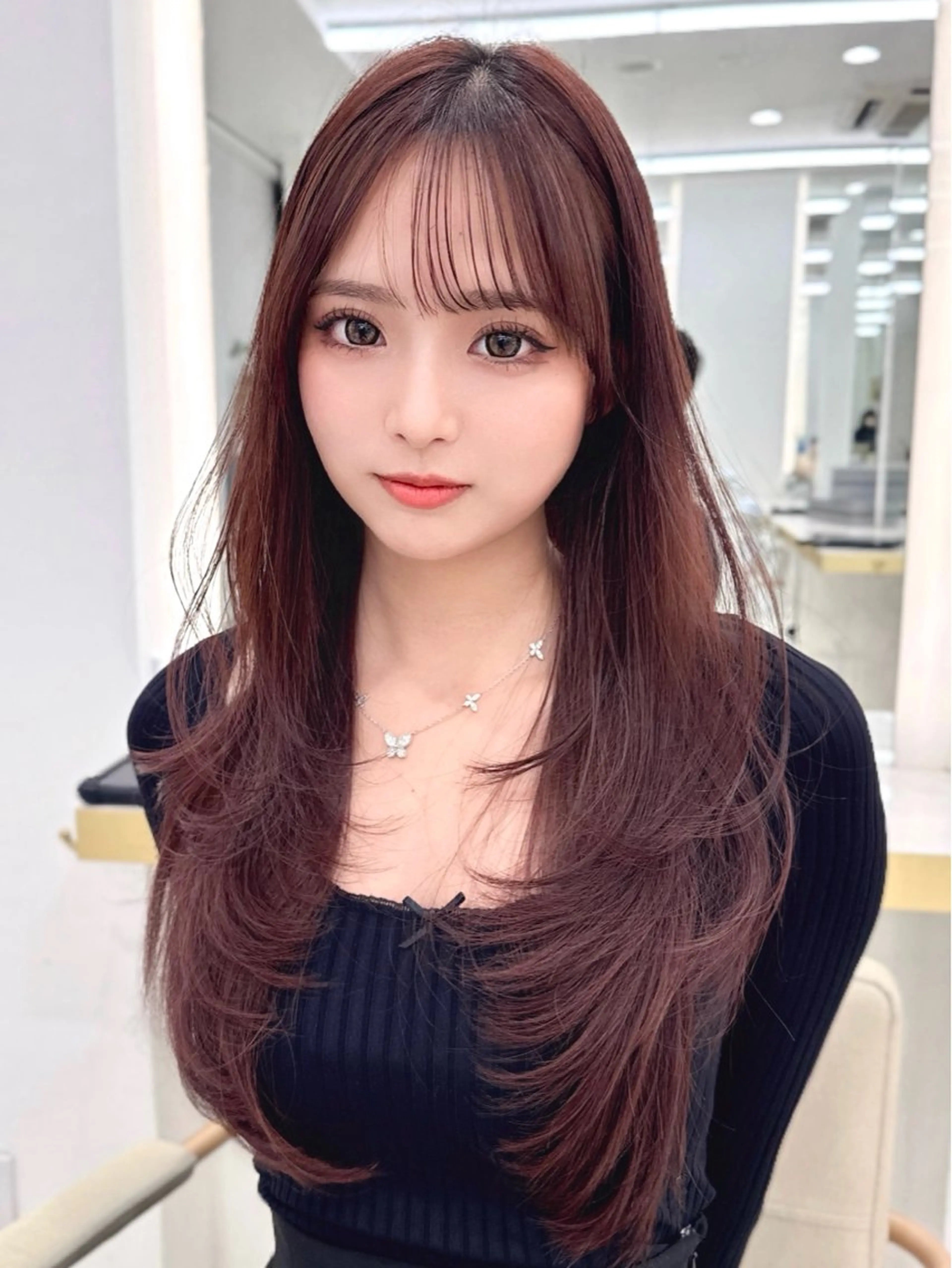 ロング カラー MAEUL luna所属・前髪顔周り/レイヤー 韓国/桔川恒のヘアスタイル