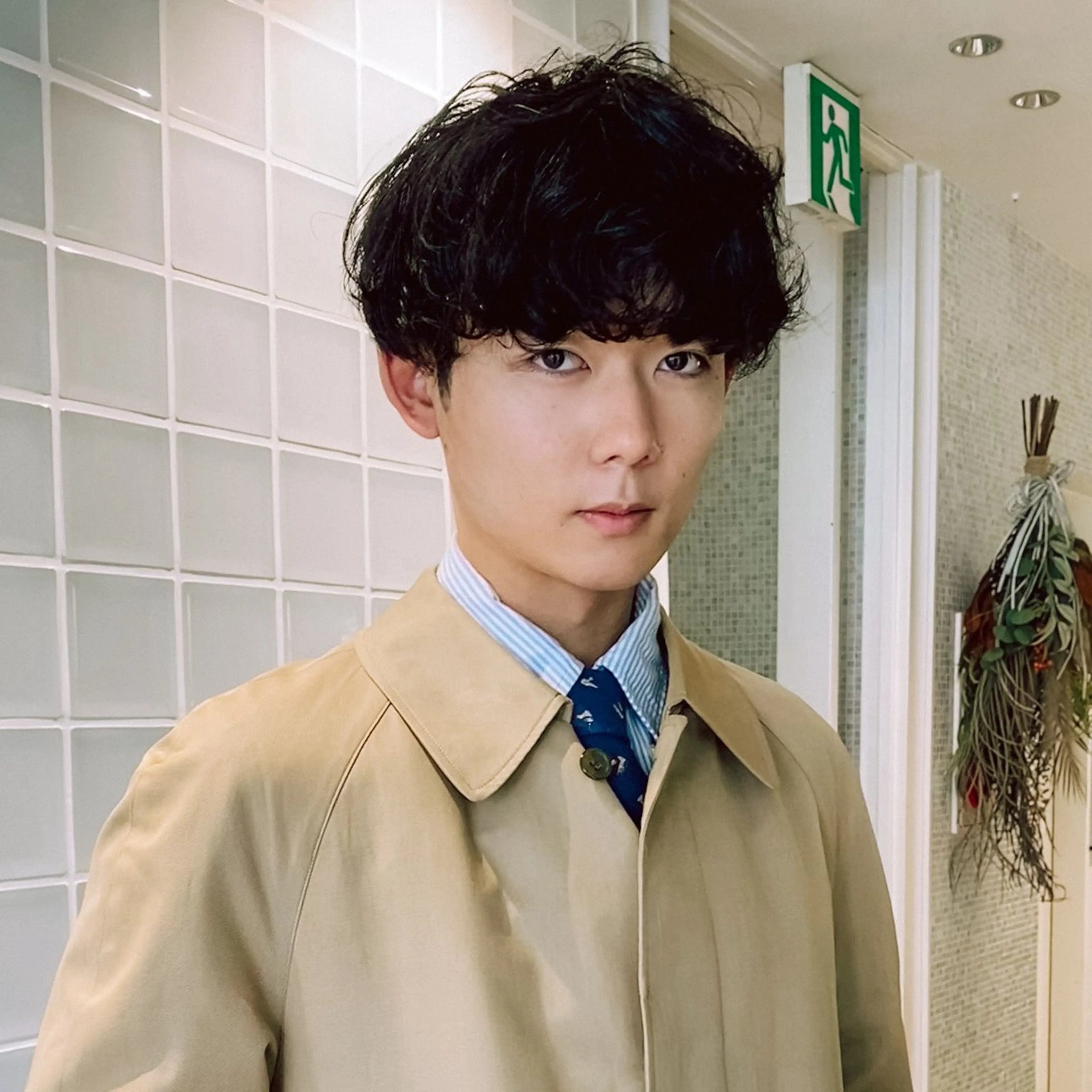 ショート パーマ メンズ マッシュ メンズパーマ カット パーマ トリートメント 栄/矢場町 三井太朗のヘアスタイル