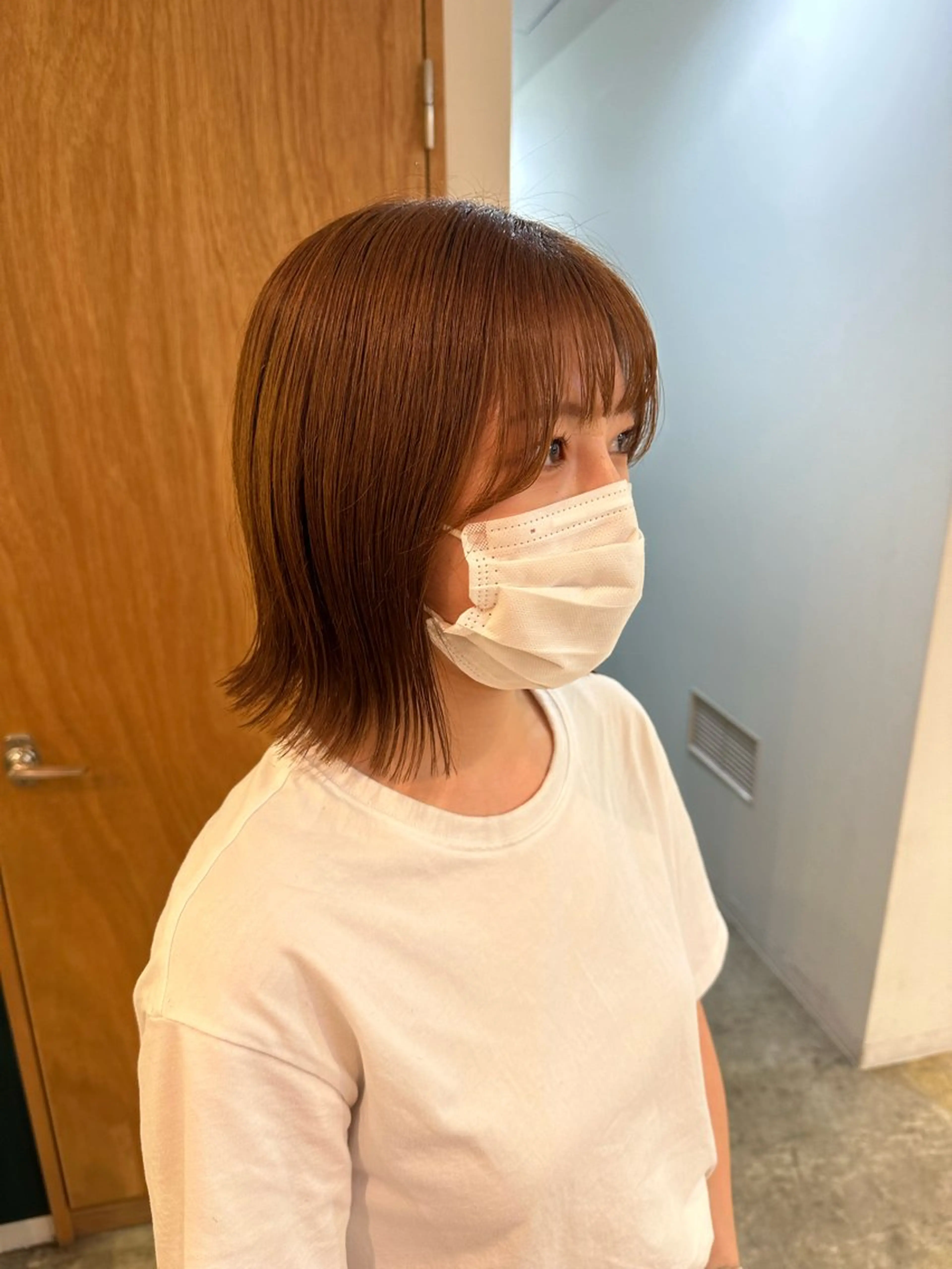 ミディアム ボブ 外ハネヘア ボブ特化美容師 /荒井悠葵のヘアスタイル