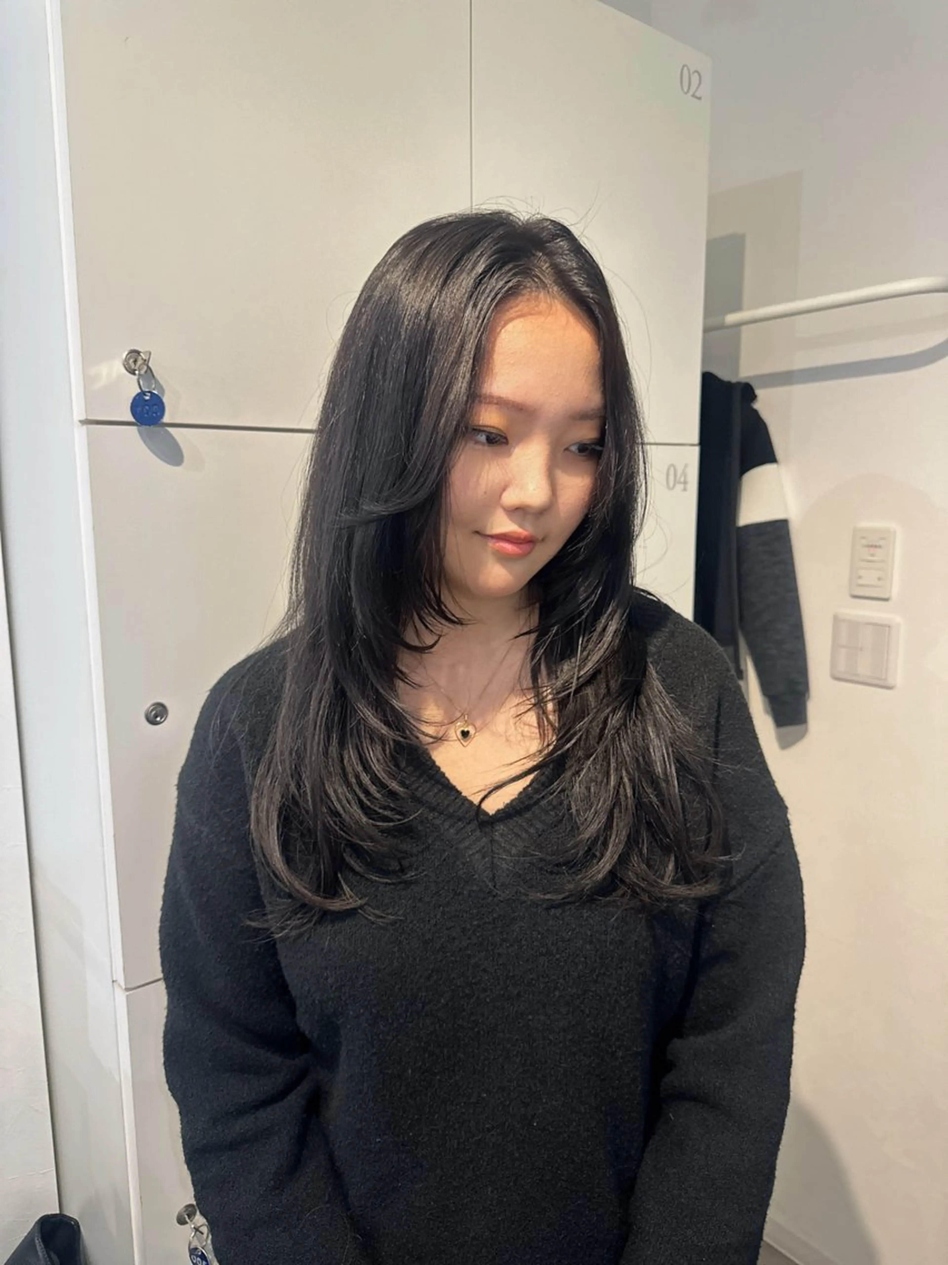 ロング カラー カット ヘアカラー レイヤー/ハイトーン WAKANAのヘアスタイル