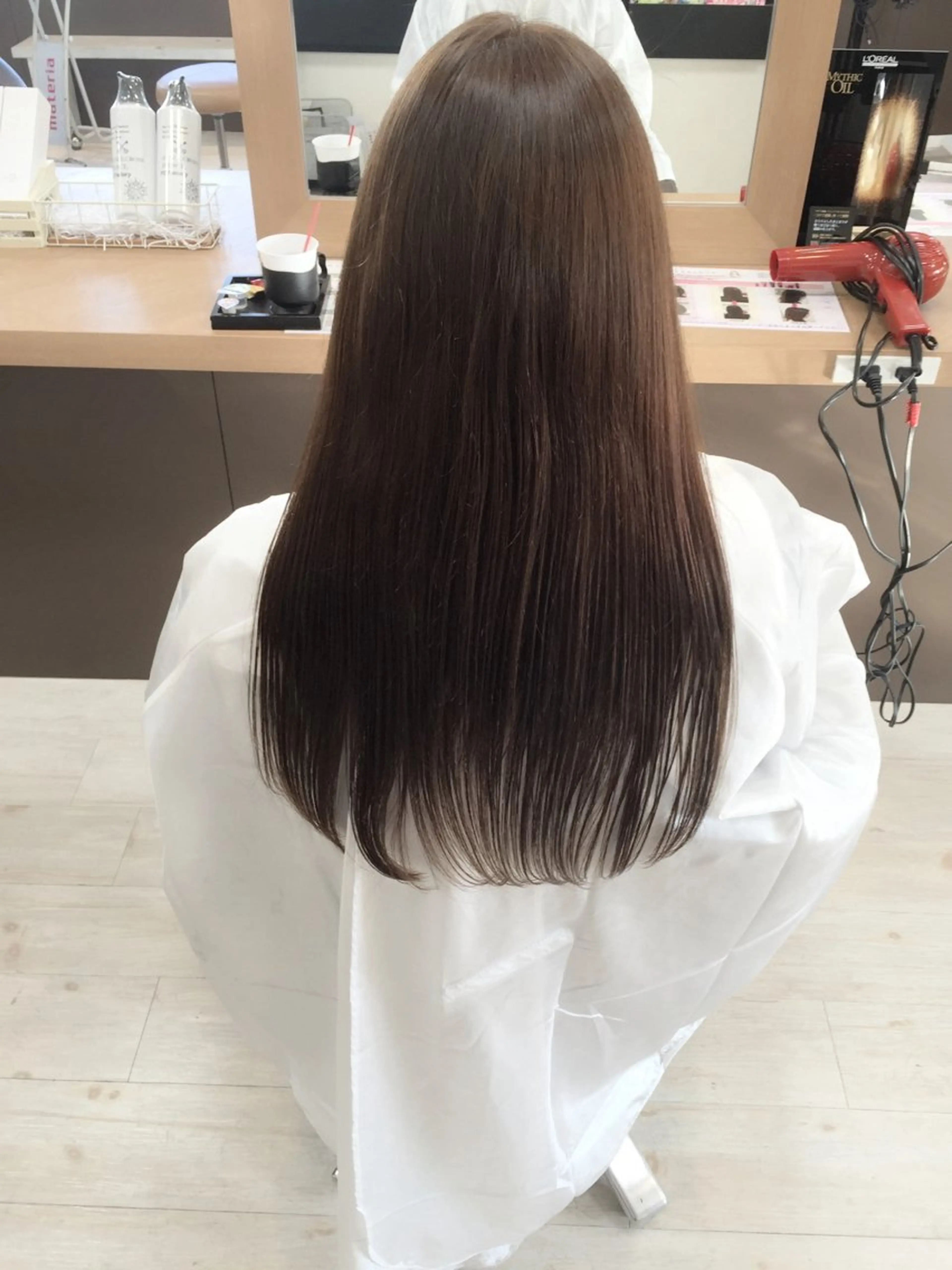 ロング 髪質改善 カット 縮毛矯正 トリートメント Lien 深井店のヘアスタイル