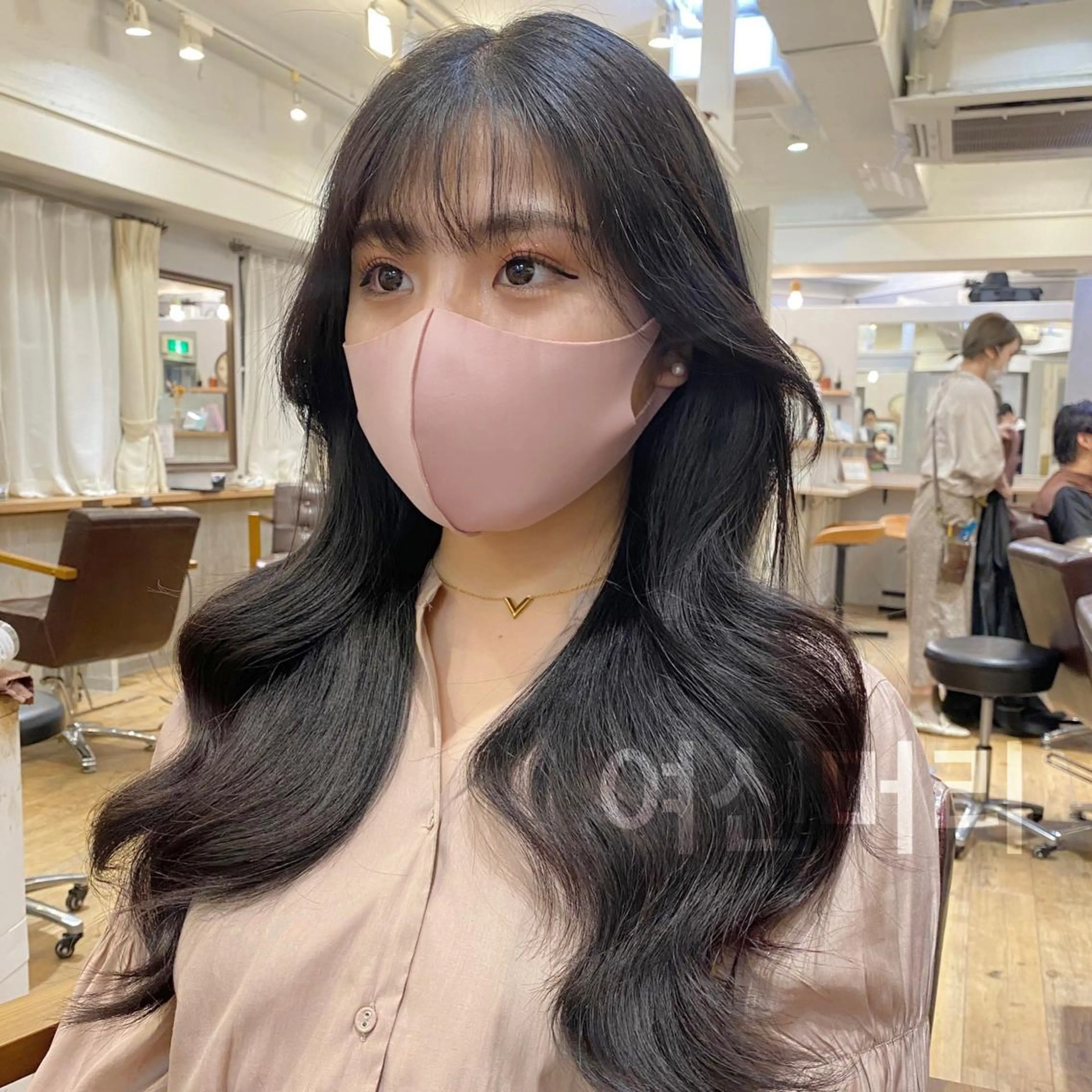 ロング カラー layercut✂️ 韓国ヘア/髪質改善のヘアスタイル