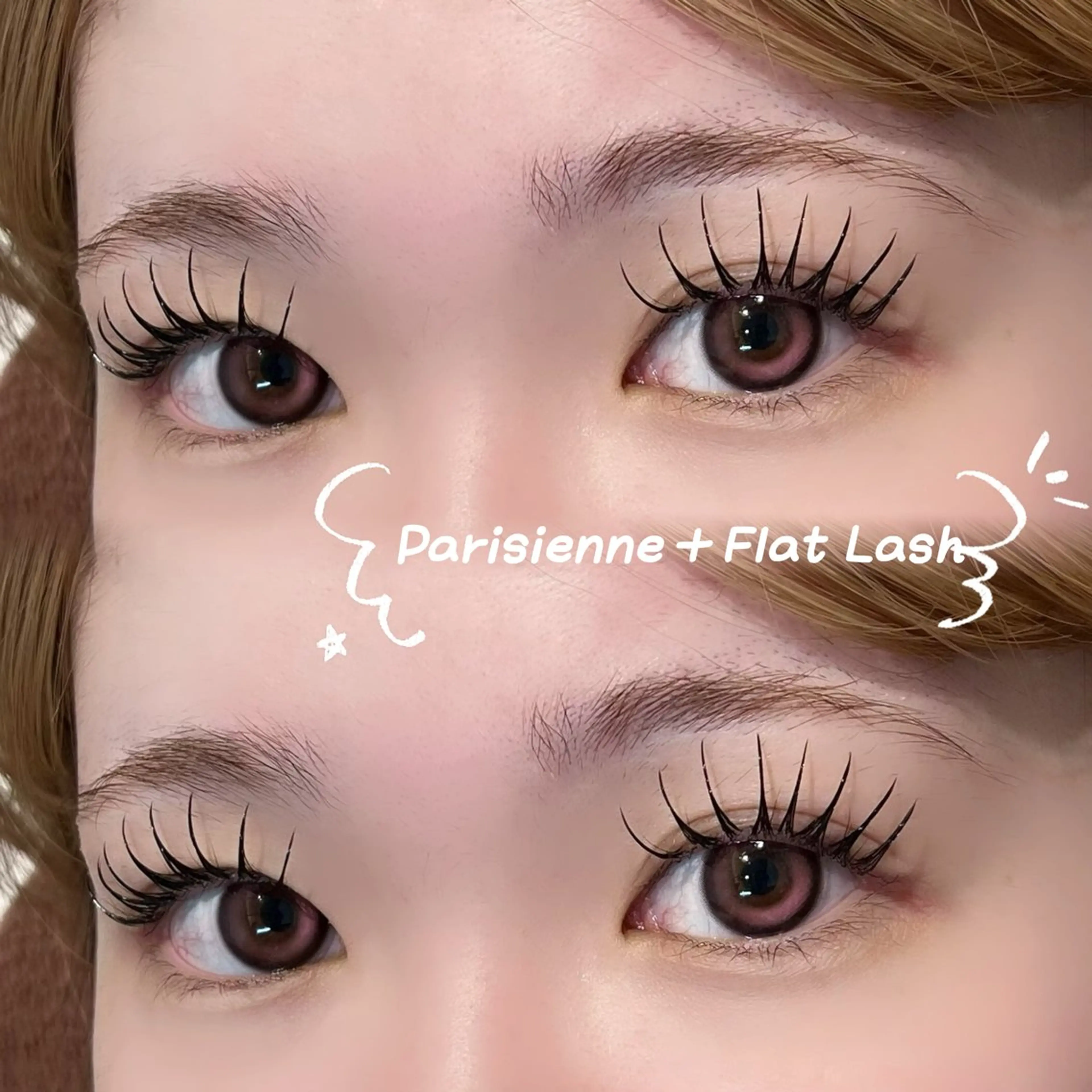 ☘️マツパ+マツエク☘️フラットラッシュ100本まで付け放題⭐️⸝⸝꙳ 【オフ込・コーティング付】の写真