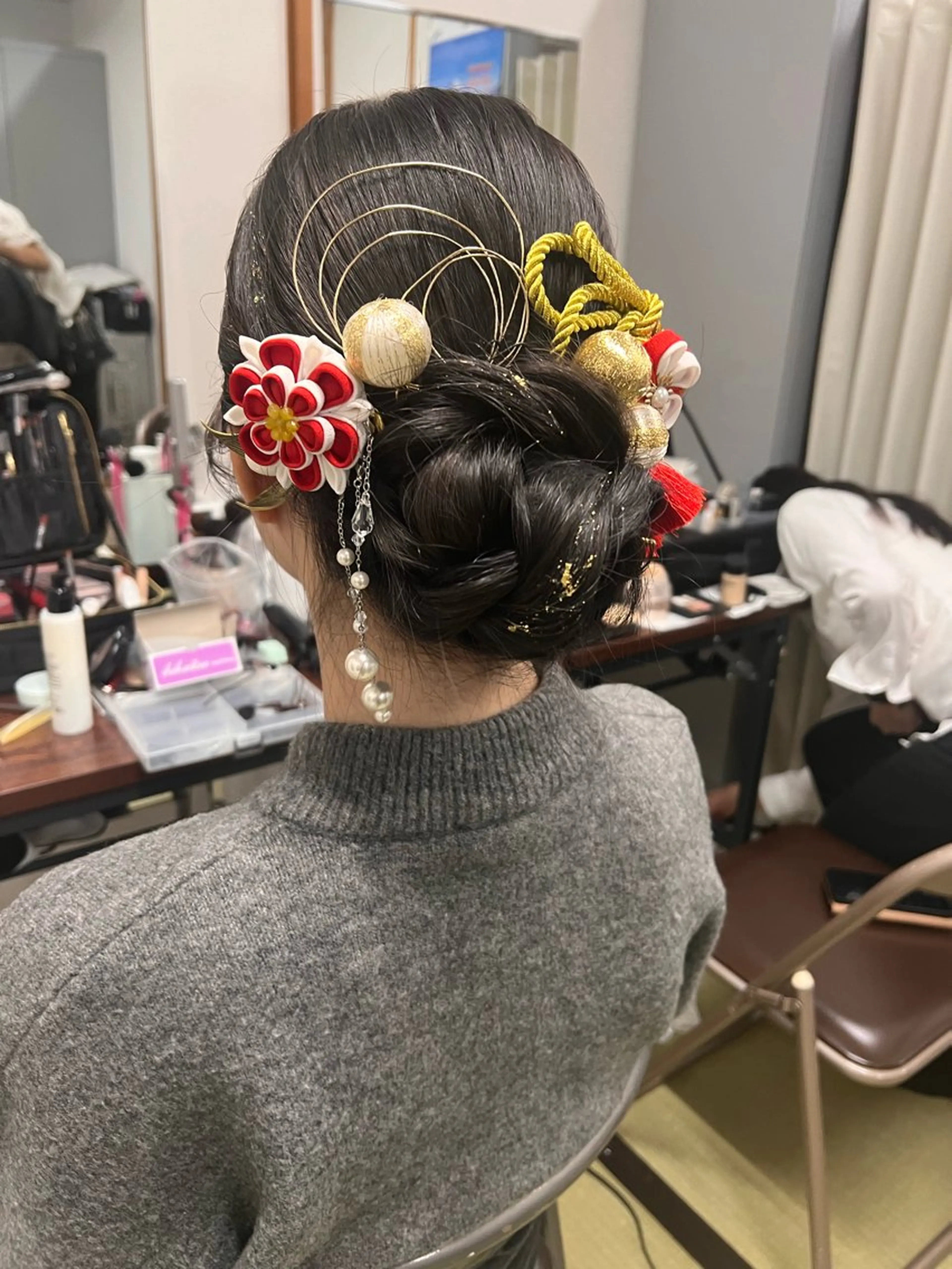 ロング ヘアアレンジ 成人式 ヘアセット 💎透明感カラー/ 韓国ヘア💎KANAのヘアスタイル