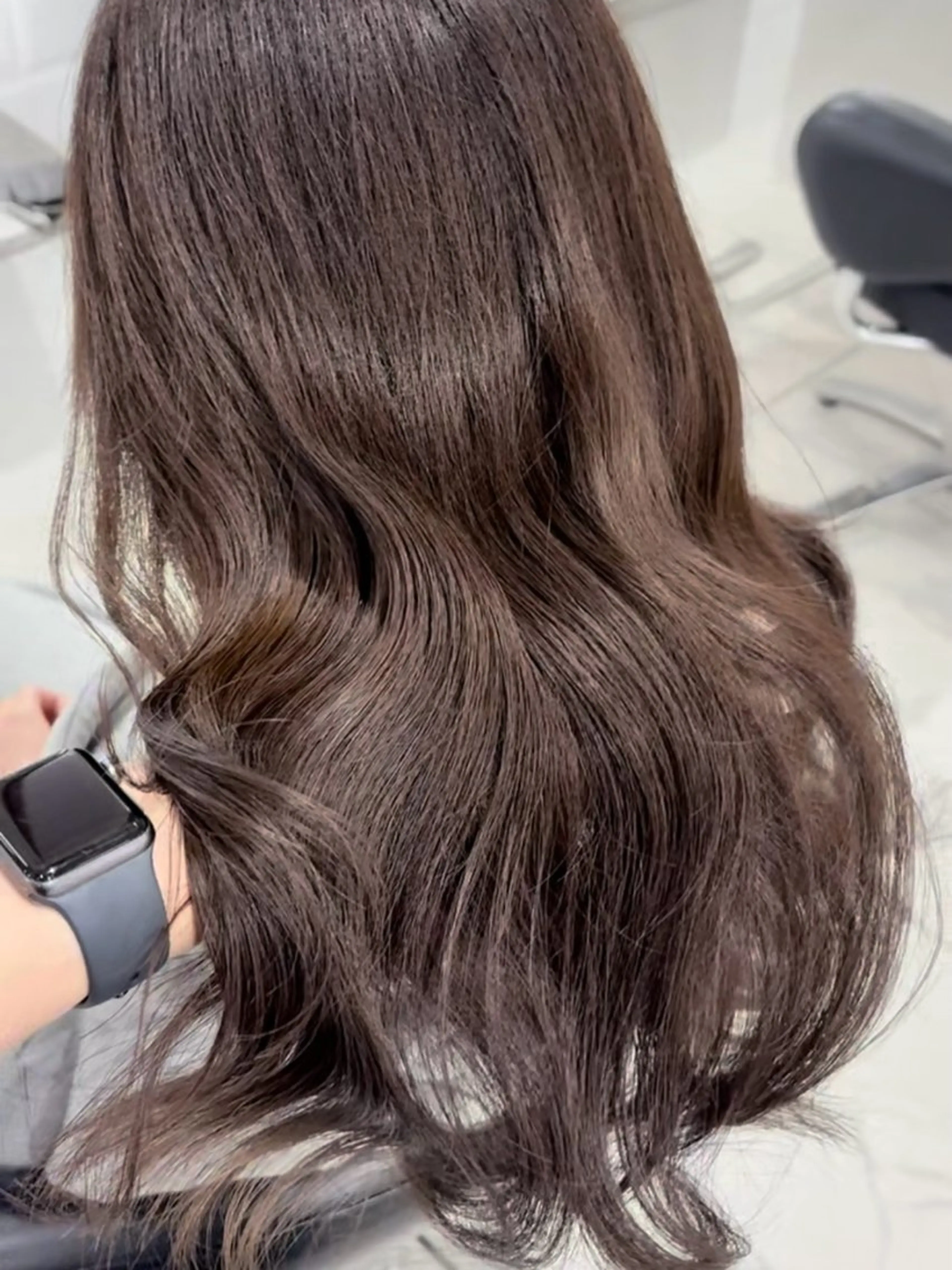 ロング カラー カット ヘアカラー トリートメント 透明感カラー/ 岡田澪香のヘアスタイル