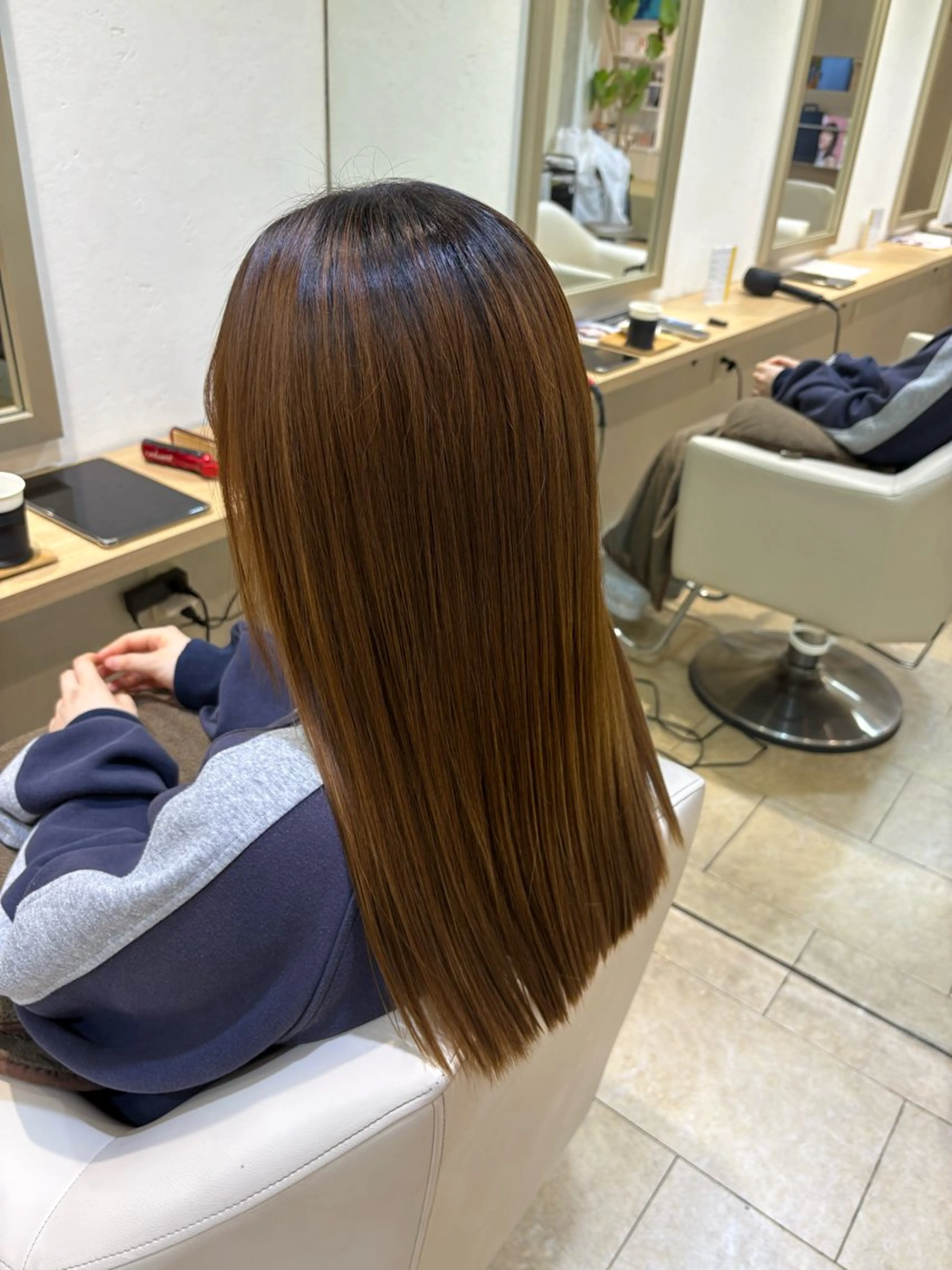 ロング 縮毛矯正 あいり 福岡美容師のヘアスタイル