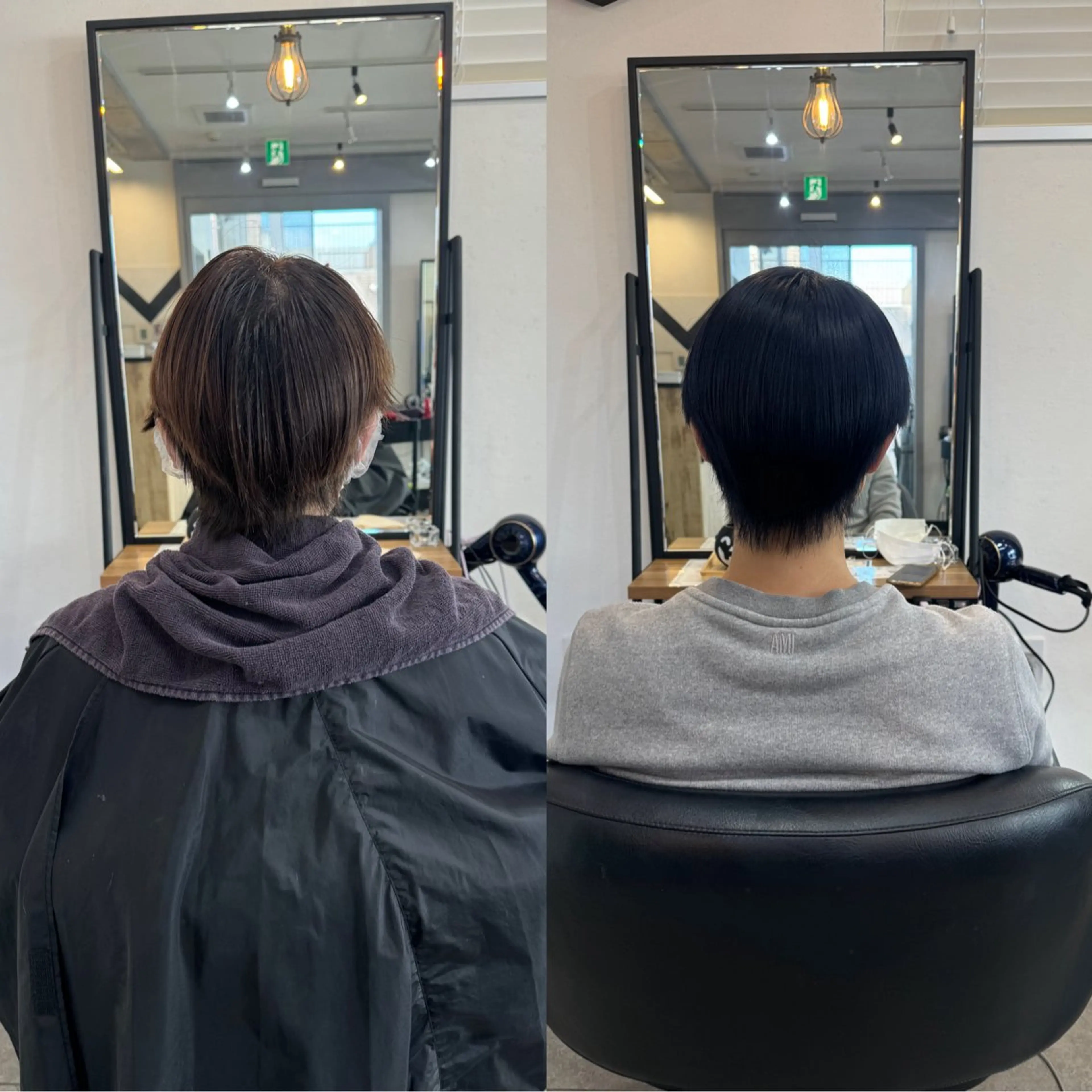 ショート カラー ヘアカラー トリートメント 髙橋 李里亜のヘアスタイル