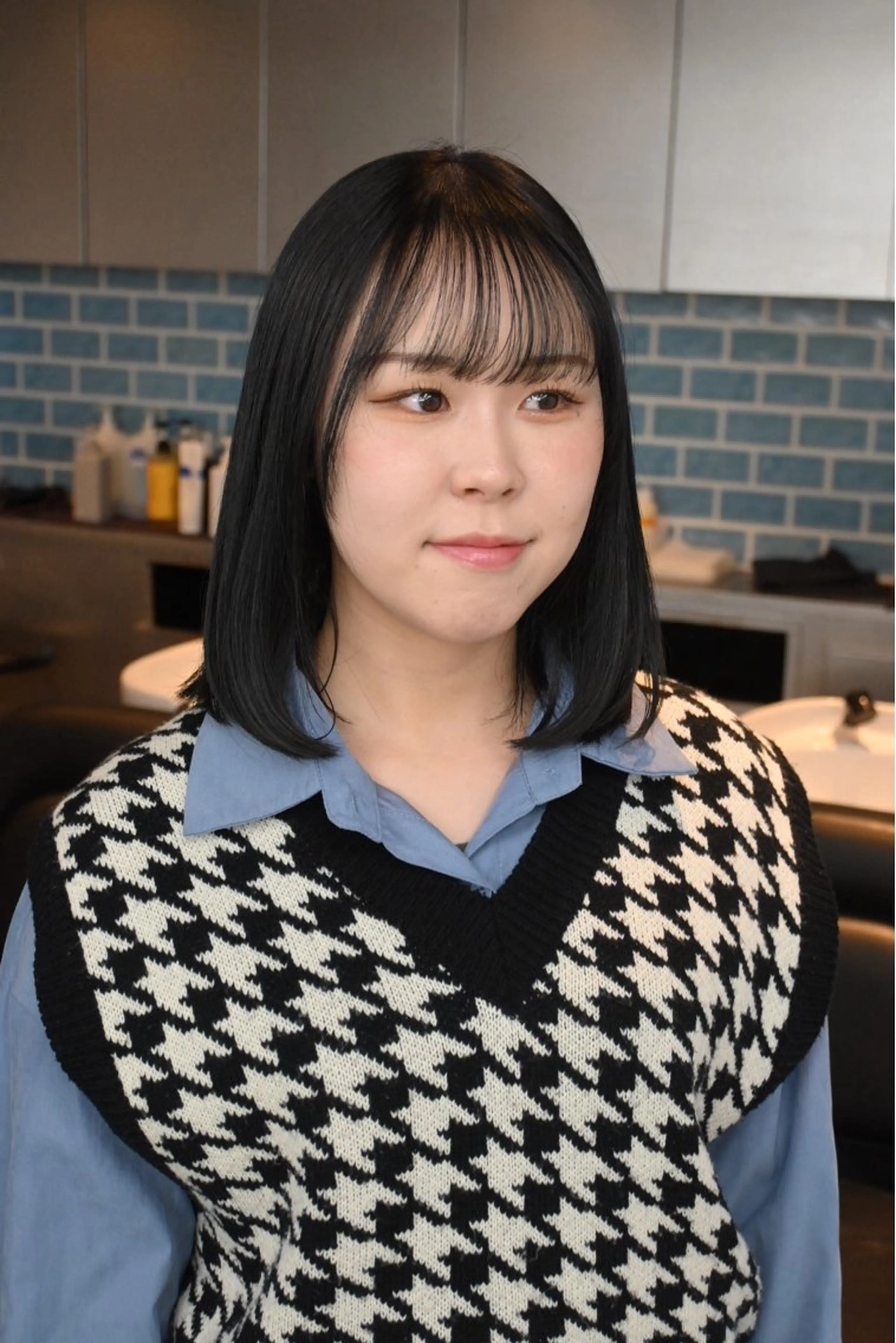 ミディアム ヘアカラー 🐰ほのか /透明感カラーのヘアスタイル