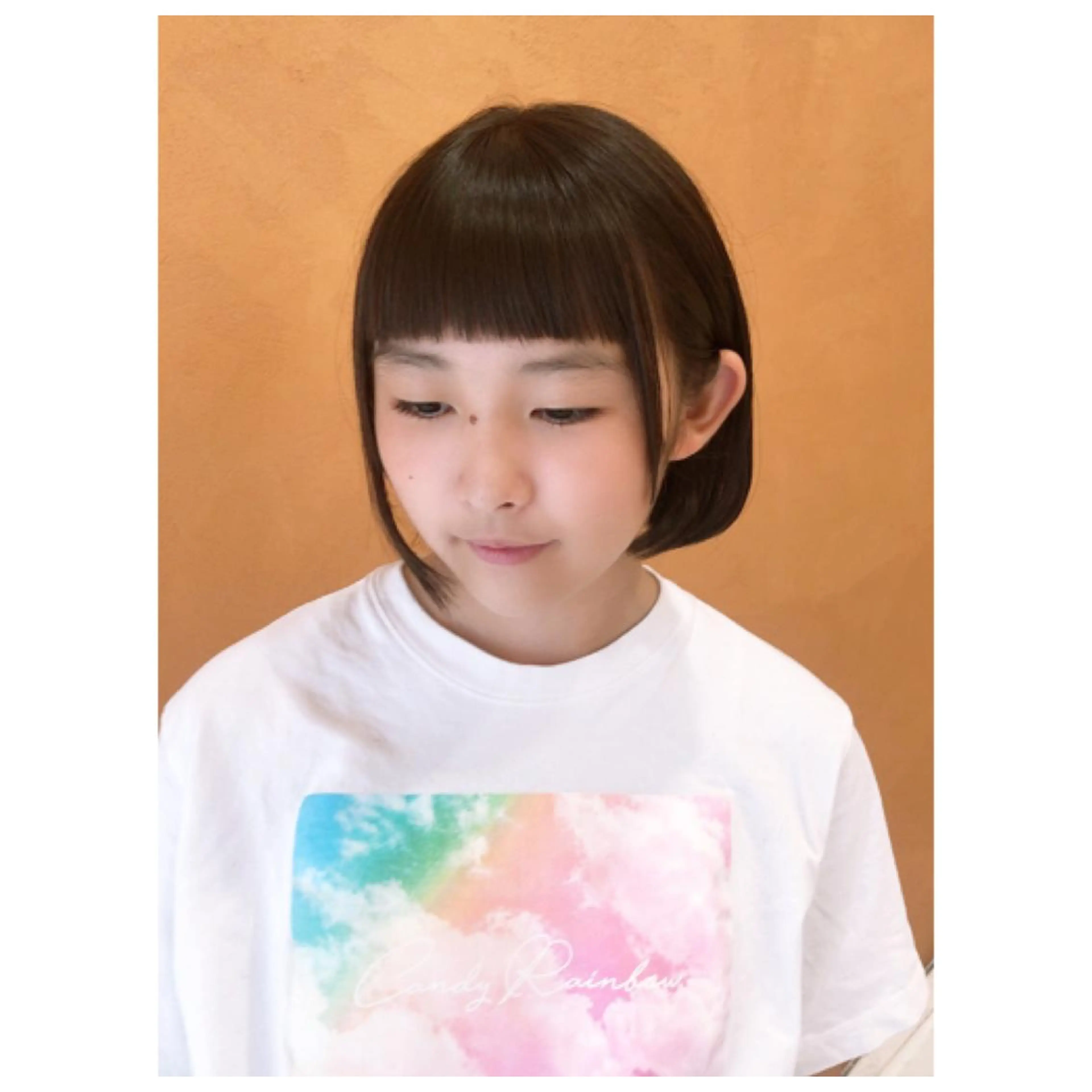 前髪カットの写真